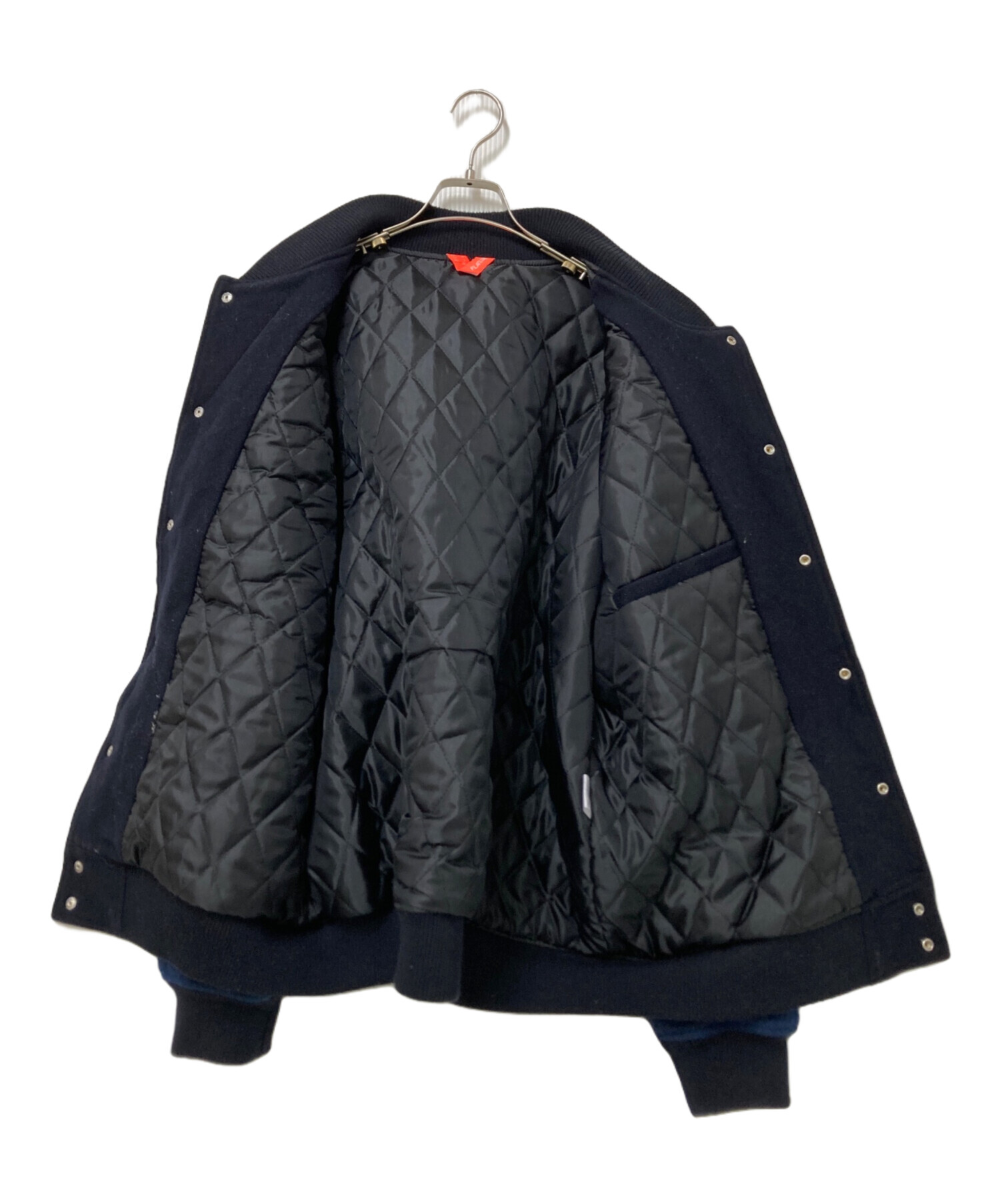 中古・古着通販】FLATLUX (フラットラックス) スタジャン ネイビー 