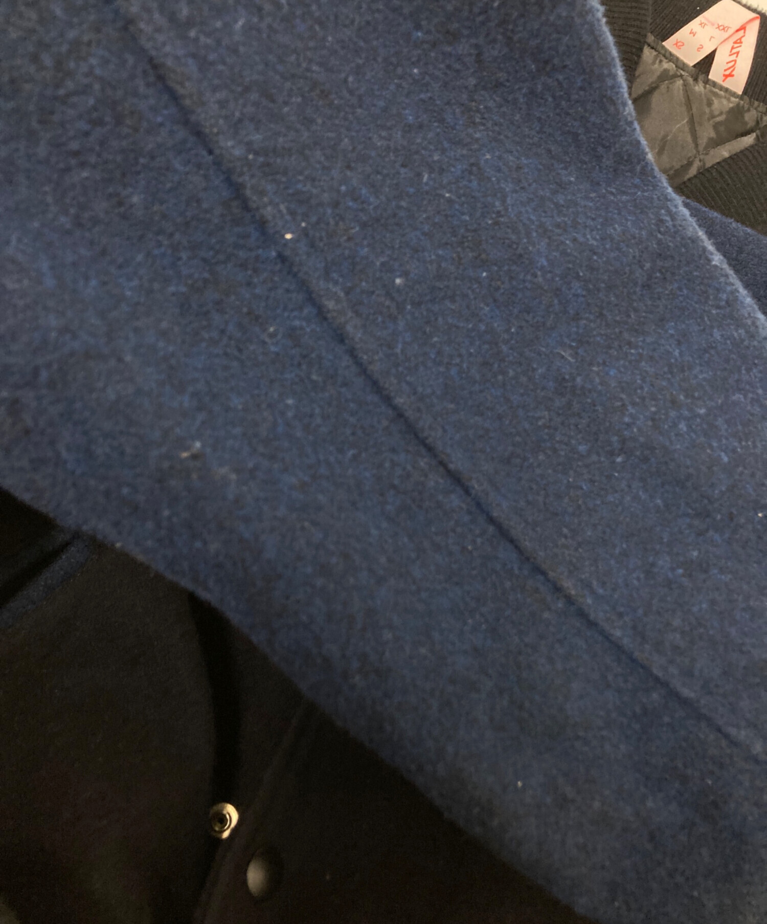 中古・古着通販】FLATLUX (フラットラックス) スタジャン ネイビー 