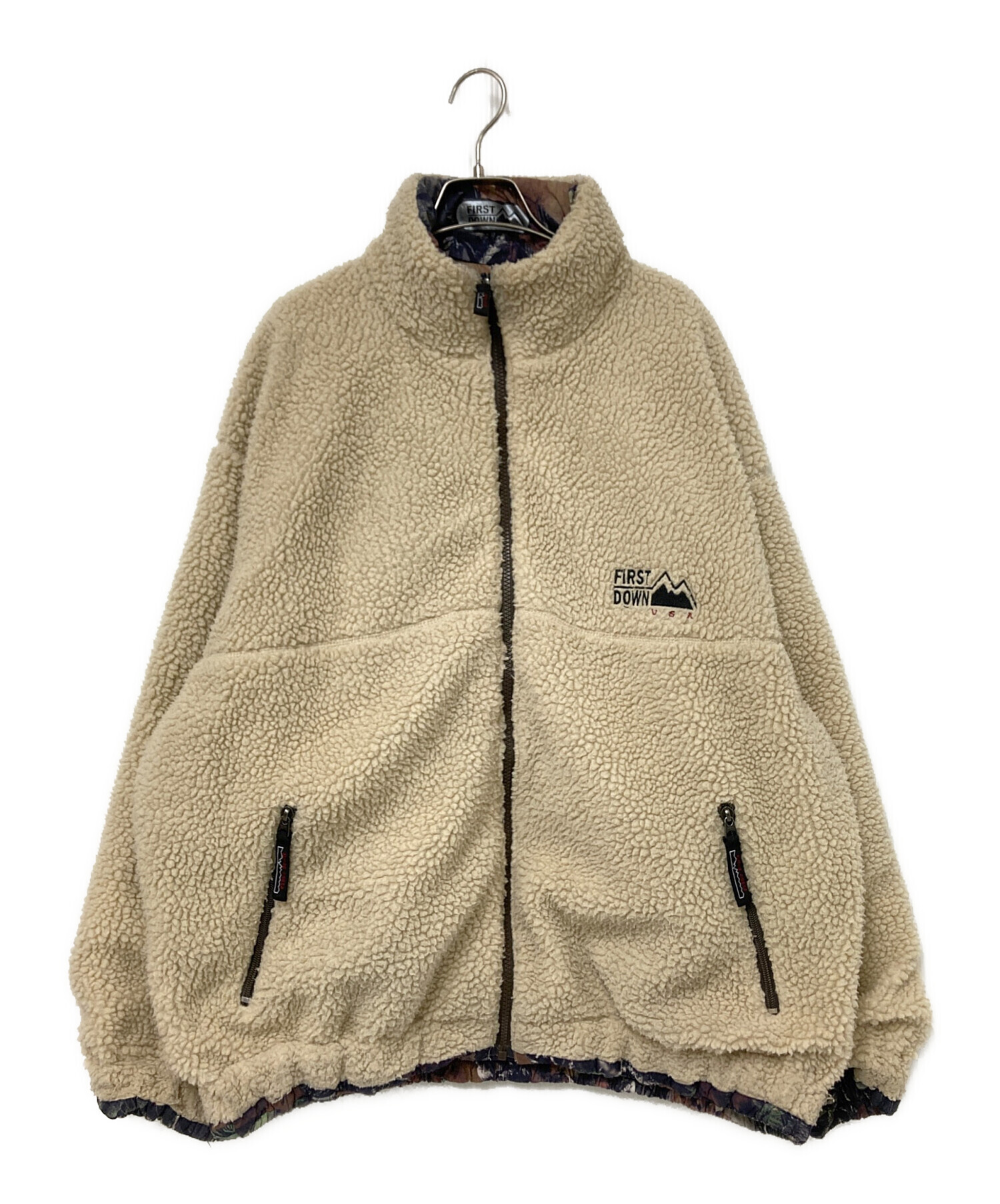 中古・古着通販】FIRST DOWN (ファーストダウン) リバーシブルボア 