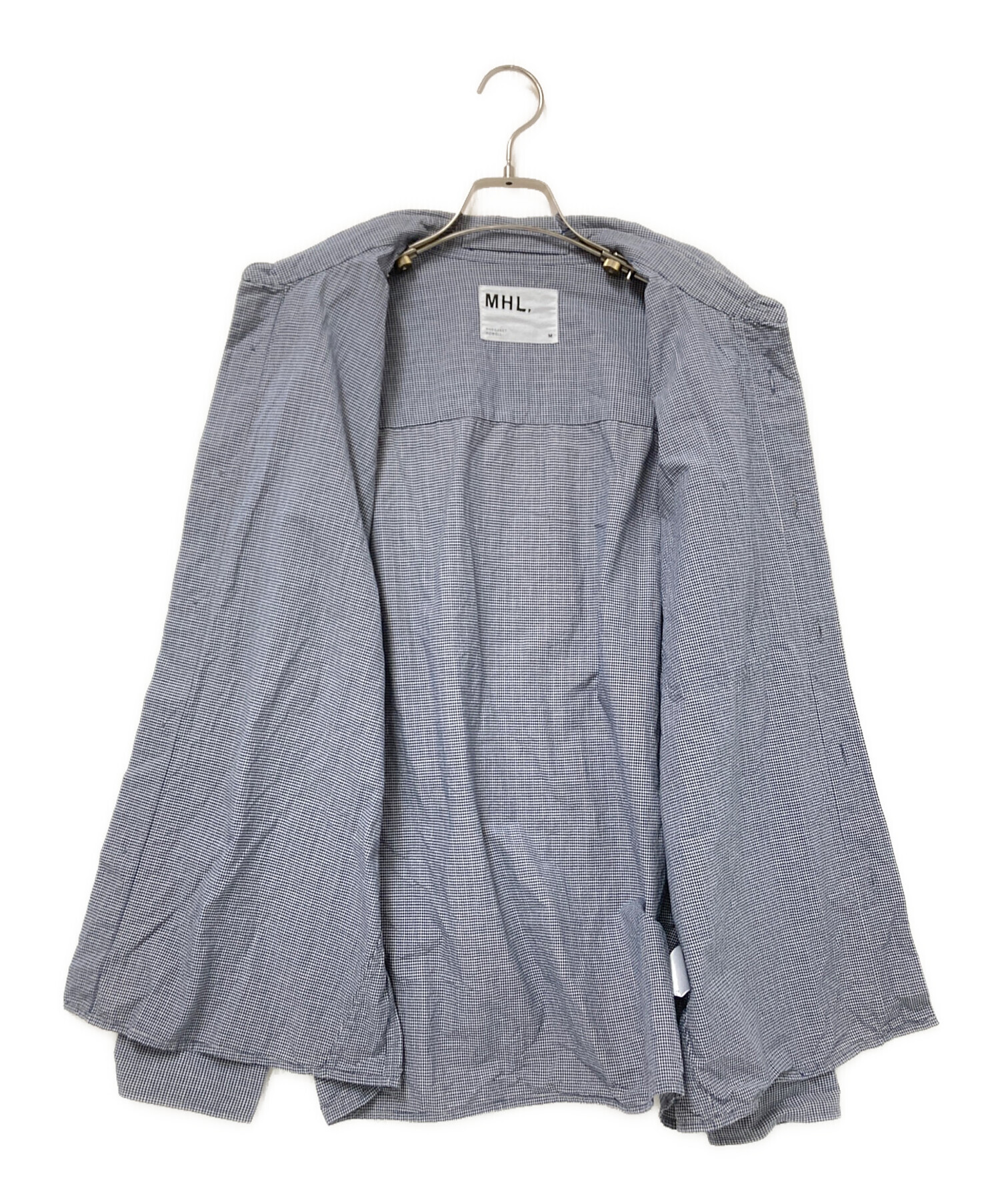 中古・古着通販】MHL (エムエイチエル) TINY GINGHAM COTTON SHIRT