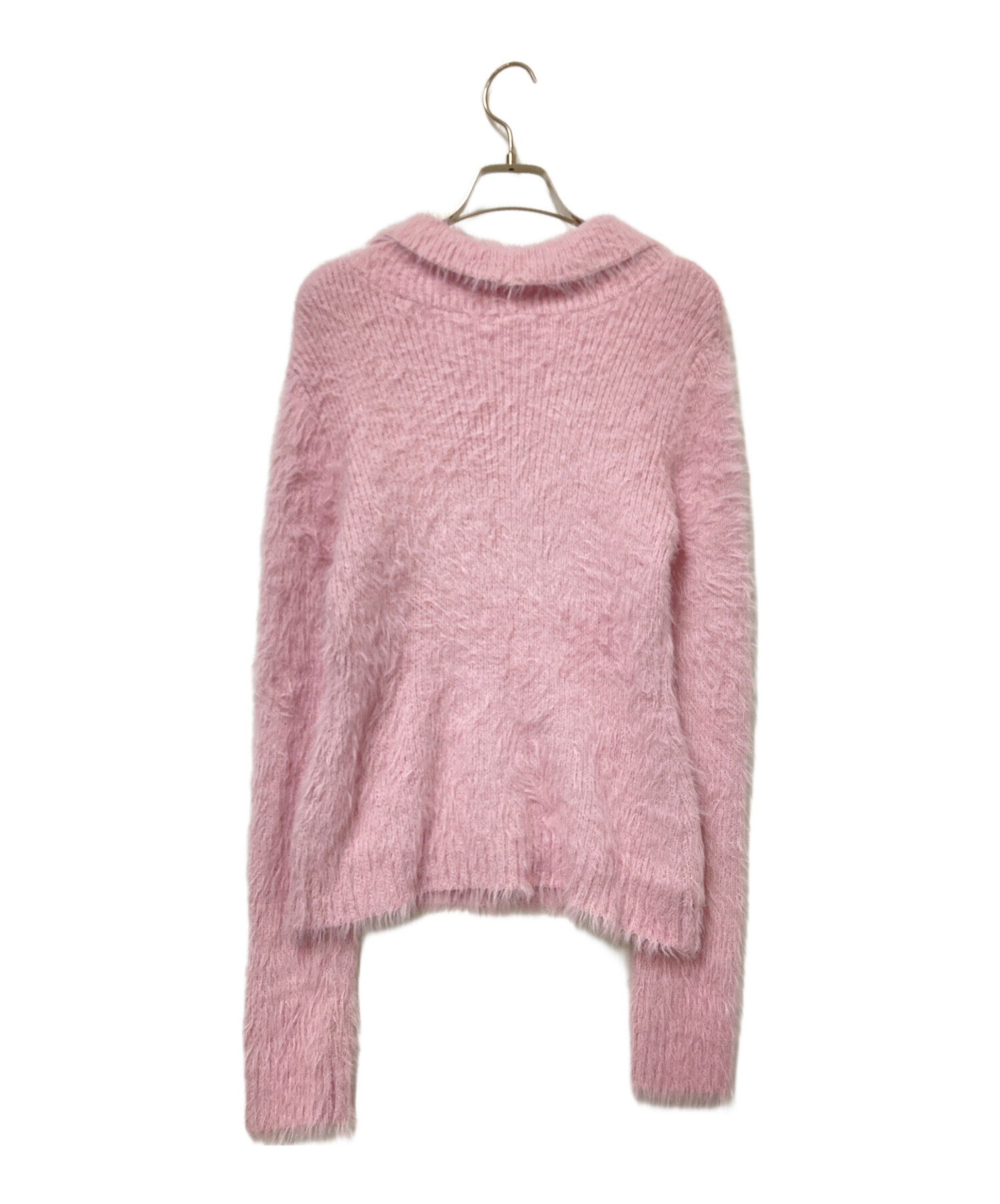 lagua gemドット柄 ピンク カーディガン LAGUA GEM | WAPPEN DOT CROPPED カーディガン (ニット ) |SHEL'TTER
