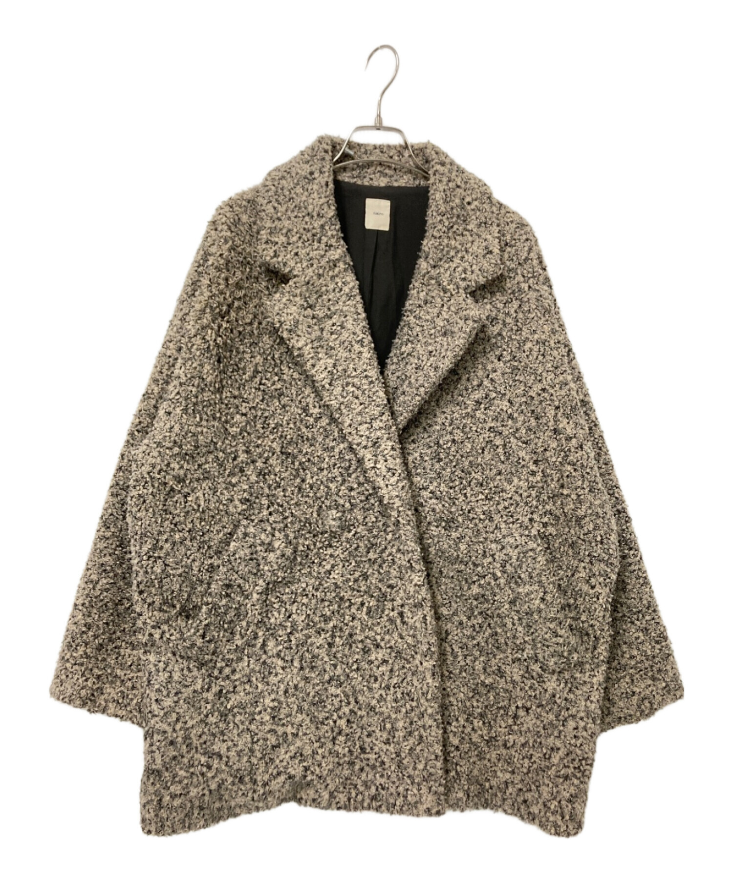 中古・古着通販】nairo (ナイロ) ブークレボリュームショートコート