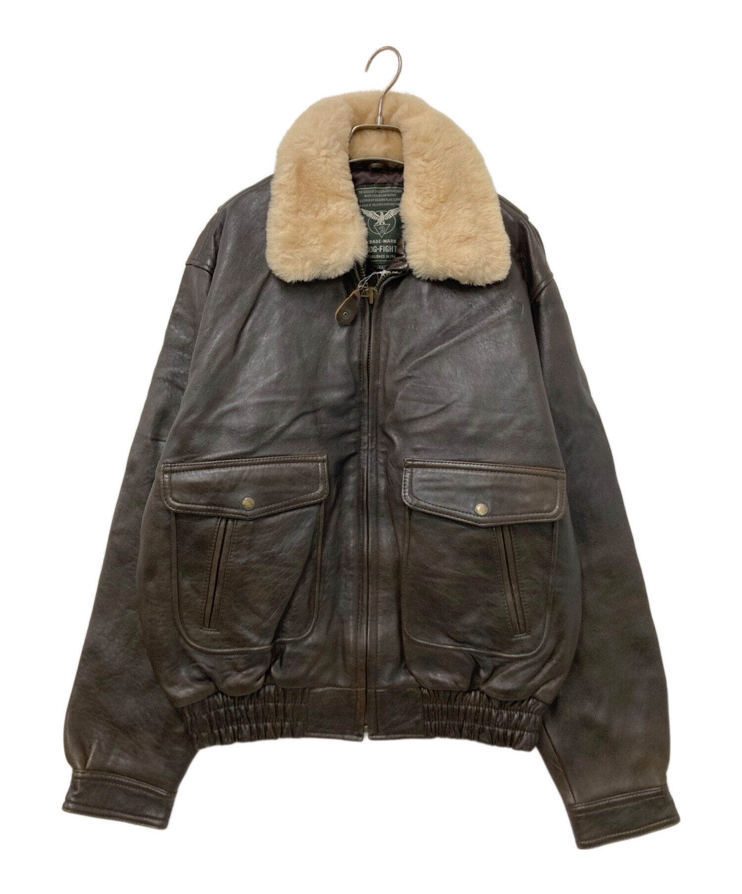 DOG FIGHT レトロバイクジャケット サイズ3 中古・古着通販】DOG FIGHT (ドッグファイト) フライトジャケット