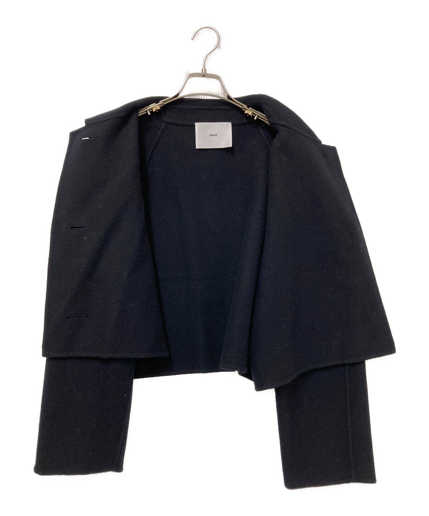 中古・古着通販】NAVE (ネイブ) クロップドリバージャケット ブラック