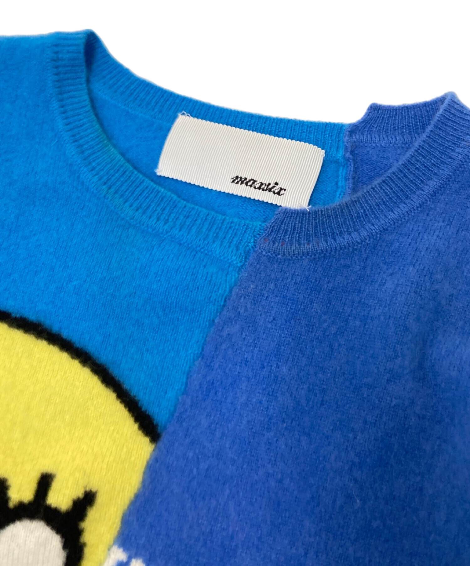 中古・古着通販】maxsix (マックスシックス) カシミヤニット ブルー