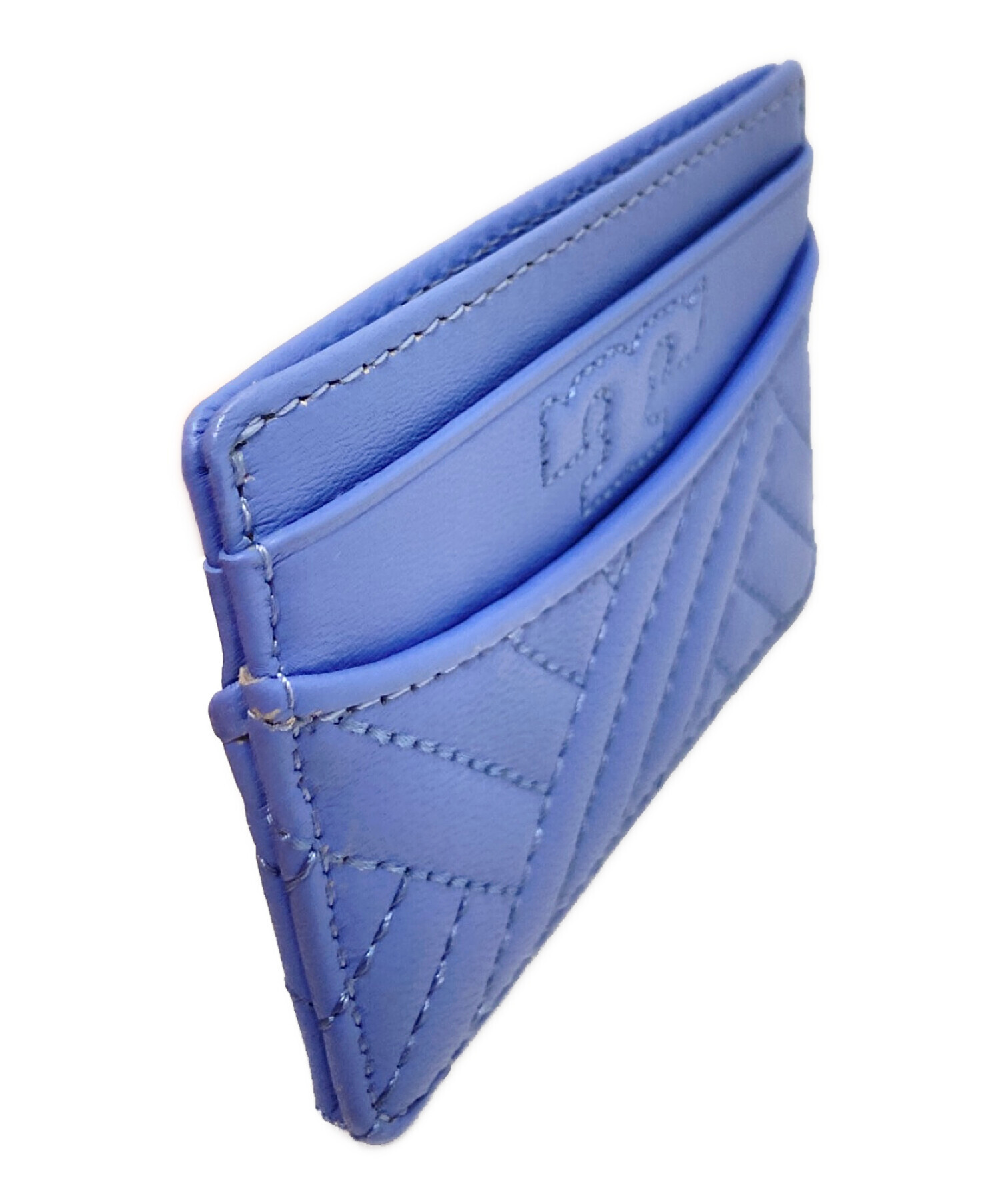 未使用 TORY BURCH トリーバーチ ケース ネイビー　レザー 中古・古着通販】TORY BURCH (トリーバーチ) カードケース ブルー