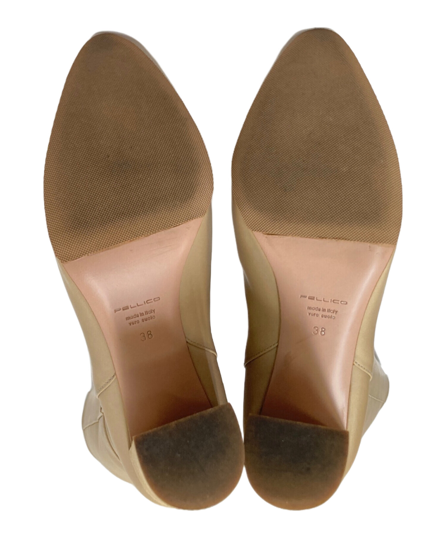 新品　PELLICO(ペリーコ)　ベージュ 37 2/1 中古・古着通販】PELLICO (ペリーコ) レザーロングブーツ METRO 80 TB