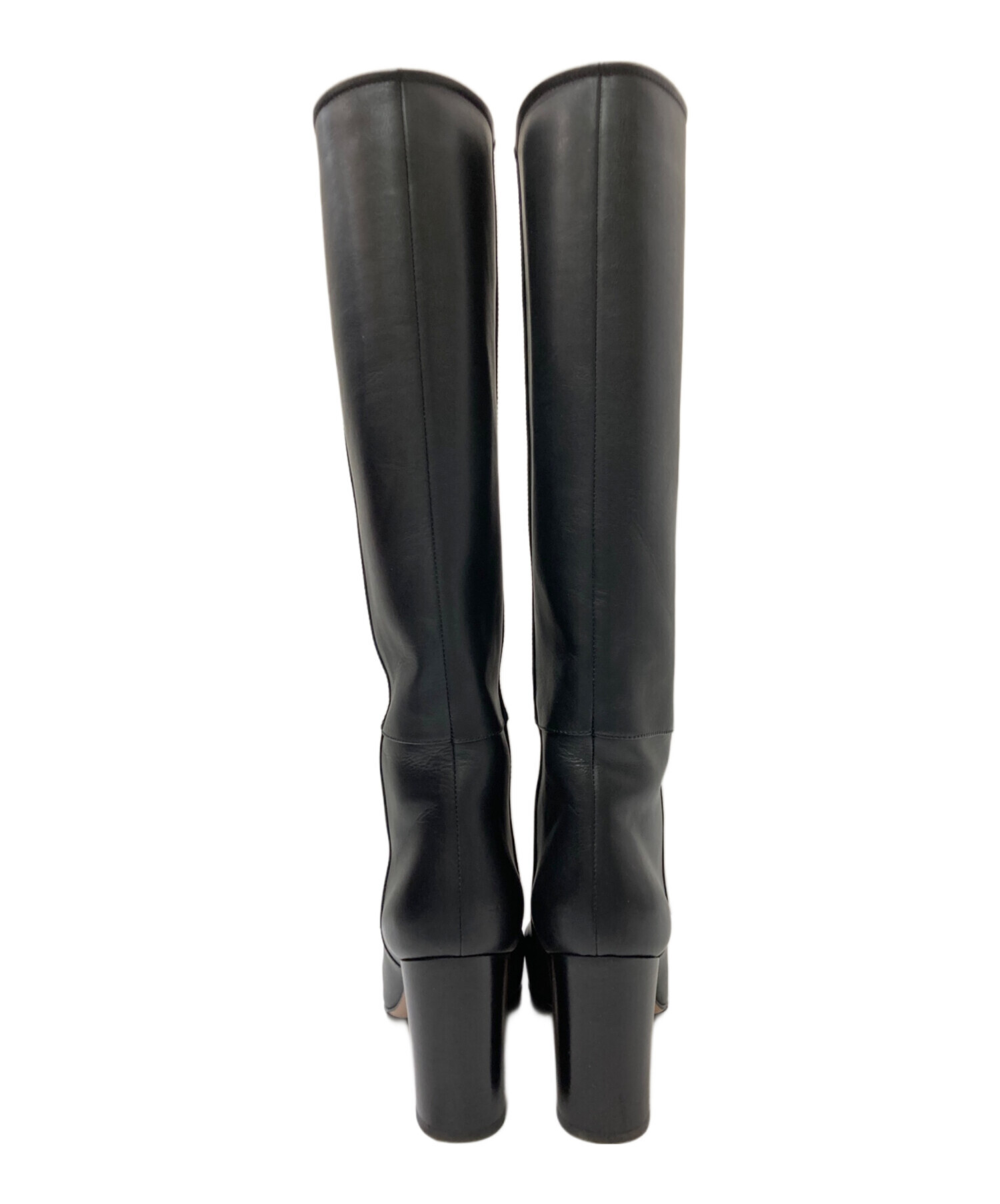 中古・古着通販】PELLICO (ペリーコ) レザーロングブーツ ブラック