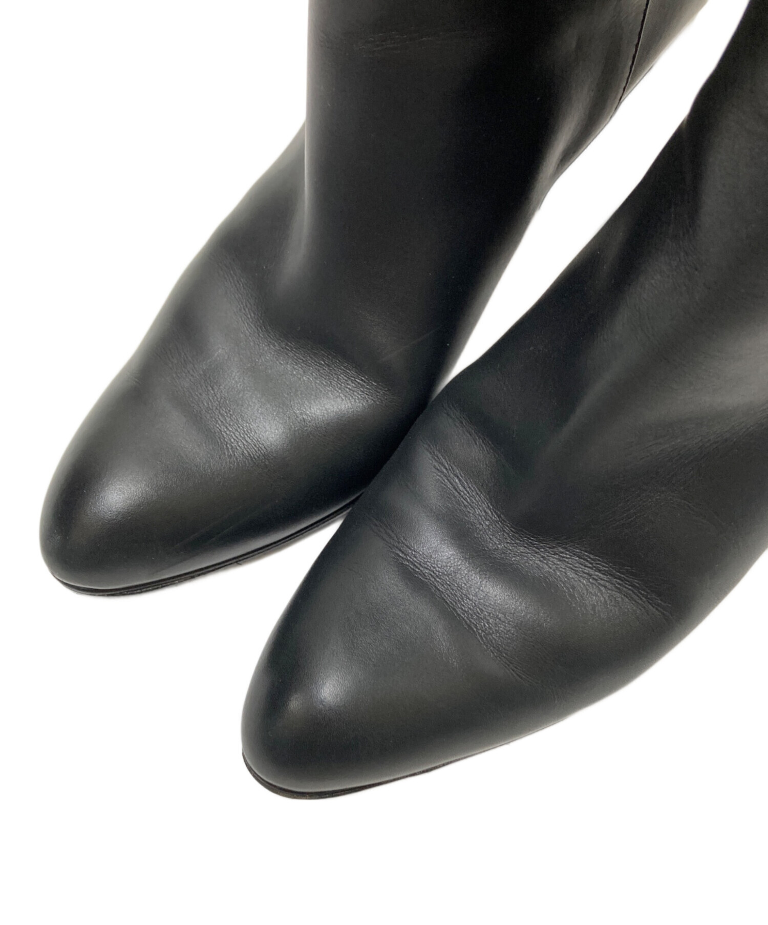 中古・古着通販】PELLICO (ペリーコ) レザーロングブーツ ブラック