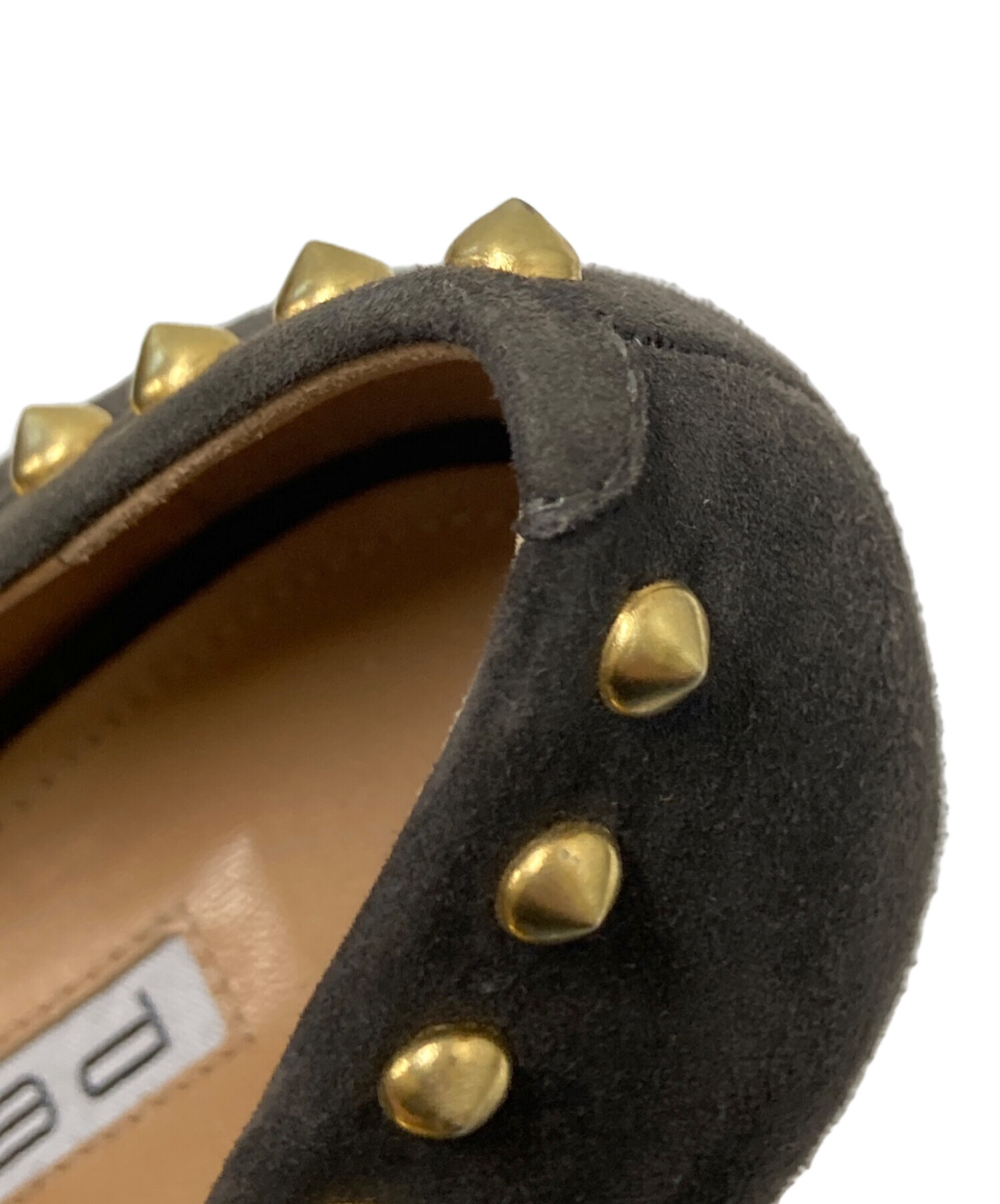 中古・古着通販】PELLICO (ペリーコ) スタッズヒールパンプス ブラウン