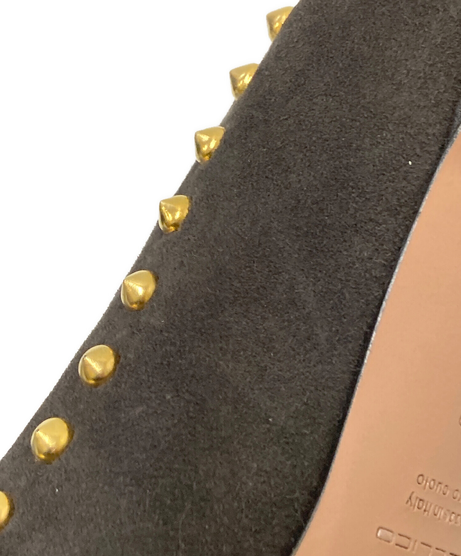 中古・古着通販】PELLICO (ペリーコ) スタッズヒールパンプス ブラウン