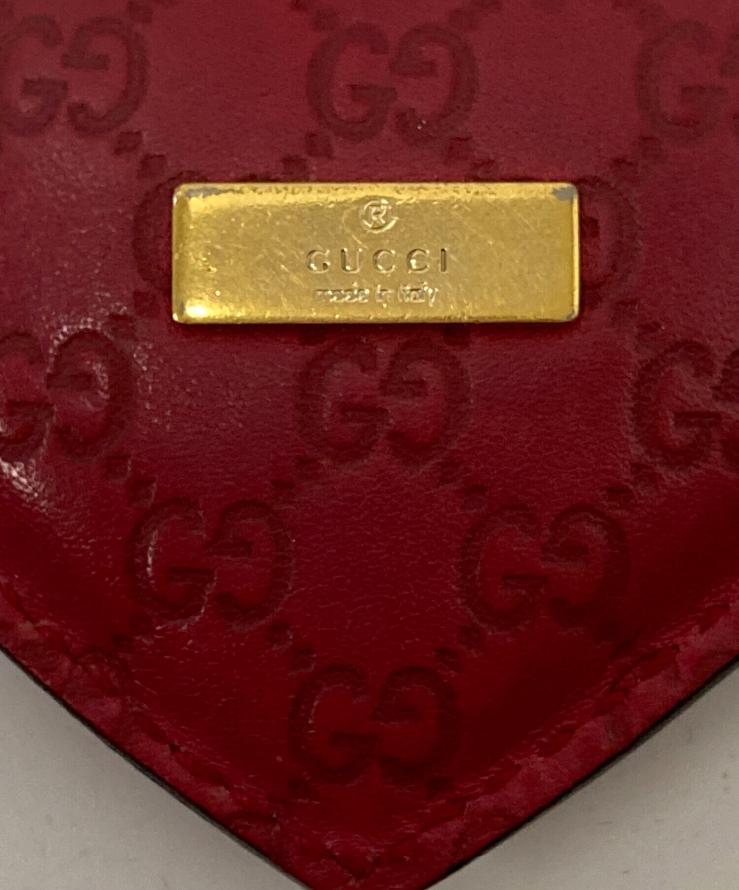 中古・古着通販】GUCCI (グッチ) ハート型キーリング レッド サイズ