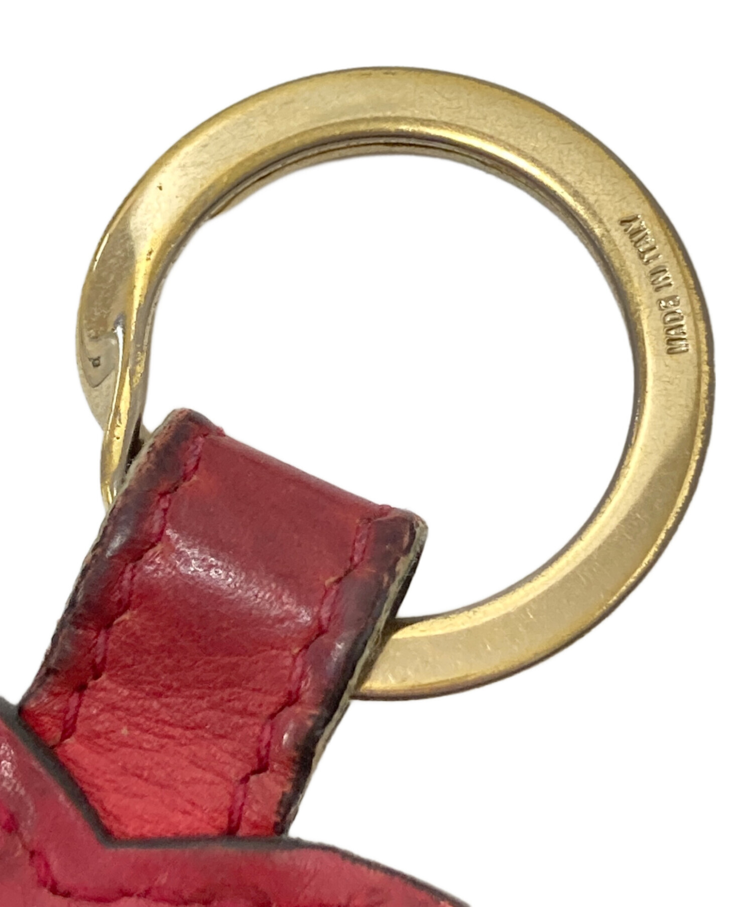 中古・古着通販】GUCCI (グッチ) ハート型キーリング レッド サイズ