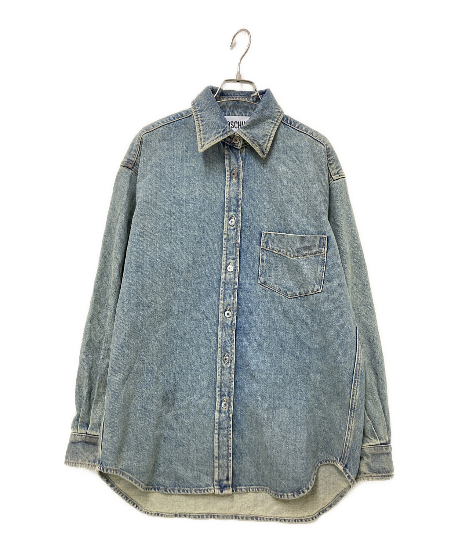 中古・古着通販】MOSCHINO (モスキーノ) デニムシャツ インディゴ
