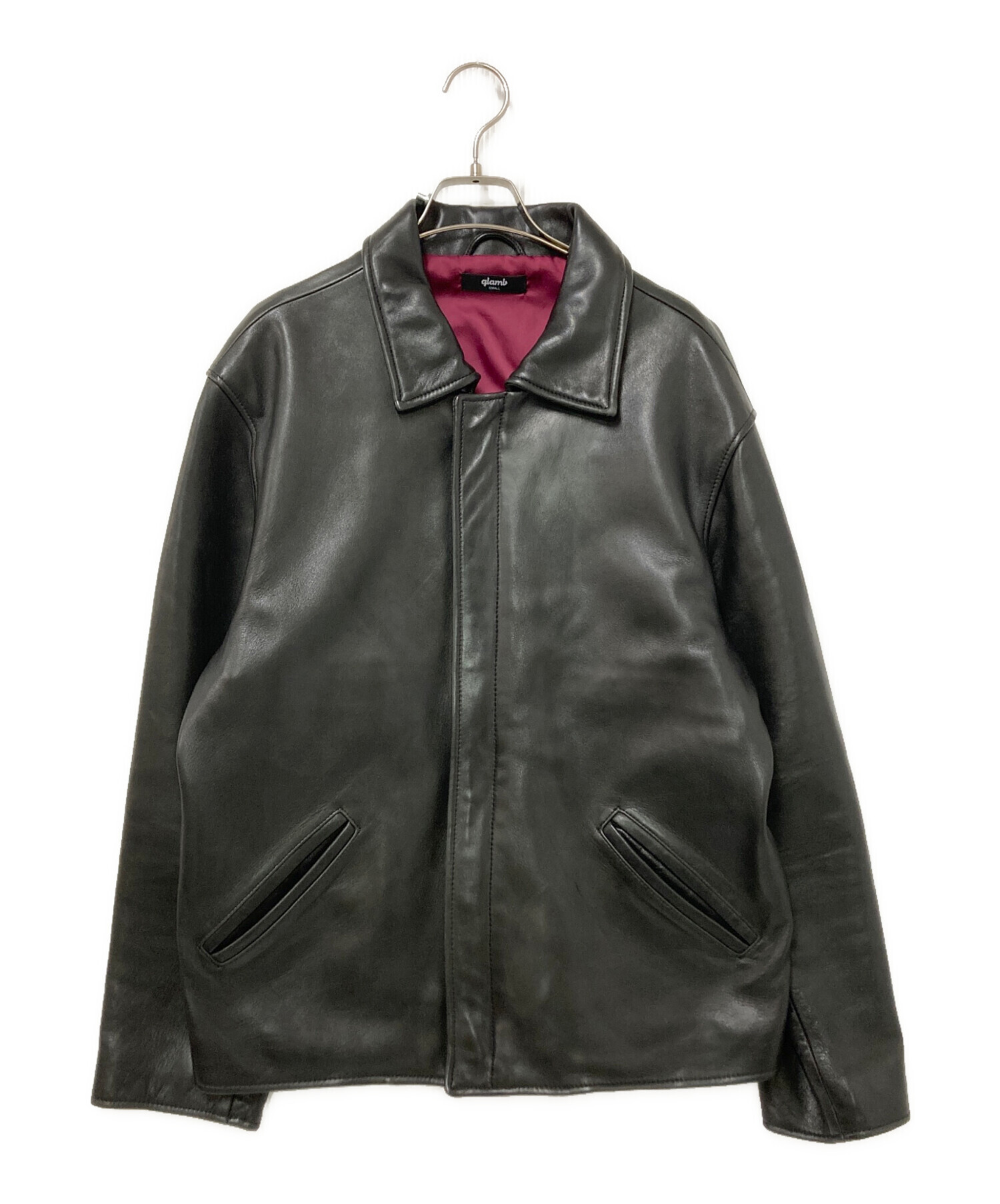 glamb グラム メンズ ハリントンライダース ジャケット 中古・古着通販】glamb (グラム) ハリントンライダース ブラック