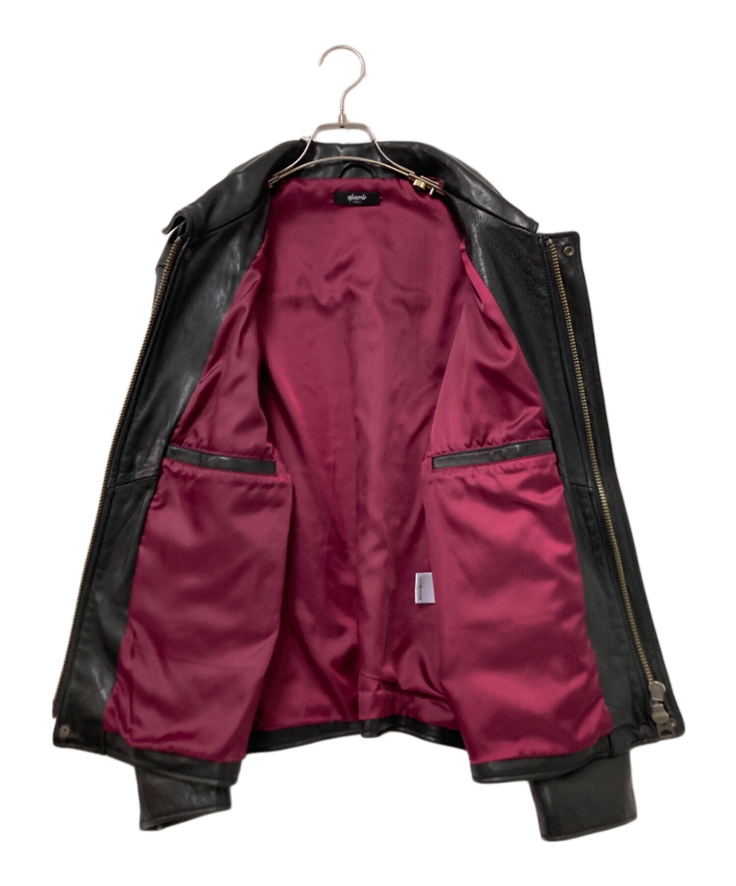 中古・古着通販】glamb (グラム) ハリントンライダース ブラック