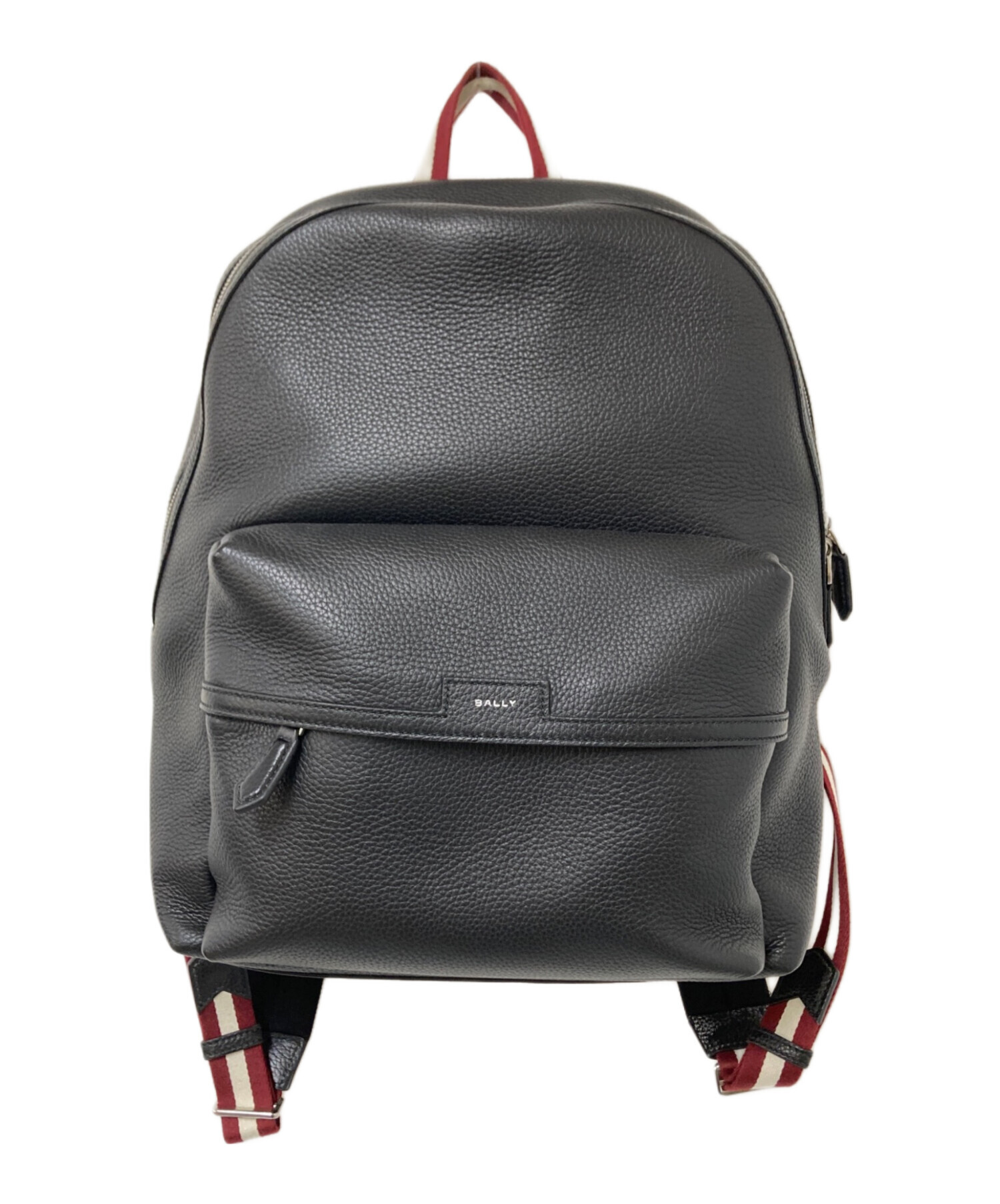 中古・古着通販】BALLY (バリー) CODEレザーリュック ブラック サイズ