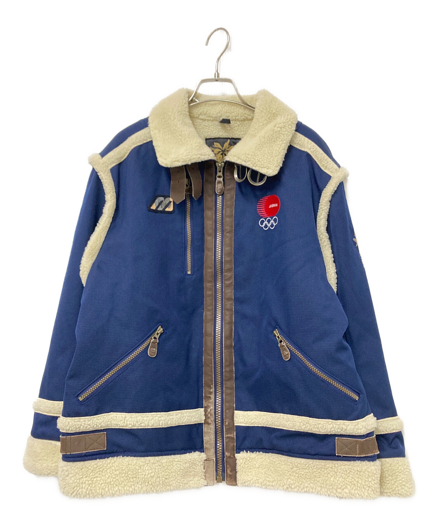 中古・古着通販】MIZUNO (ミズノ) ボアジャケット ネイビー サイズ:M