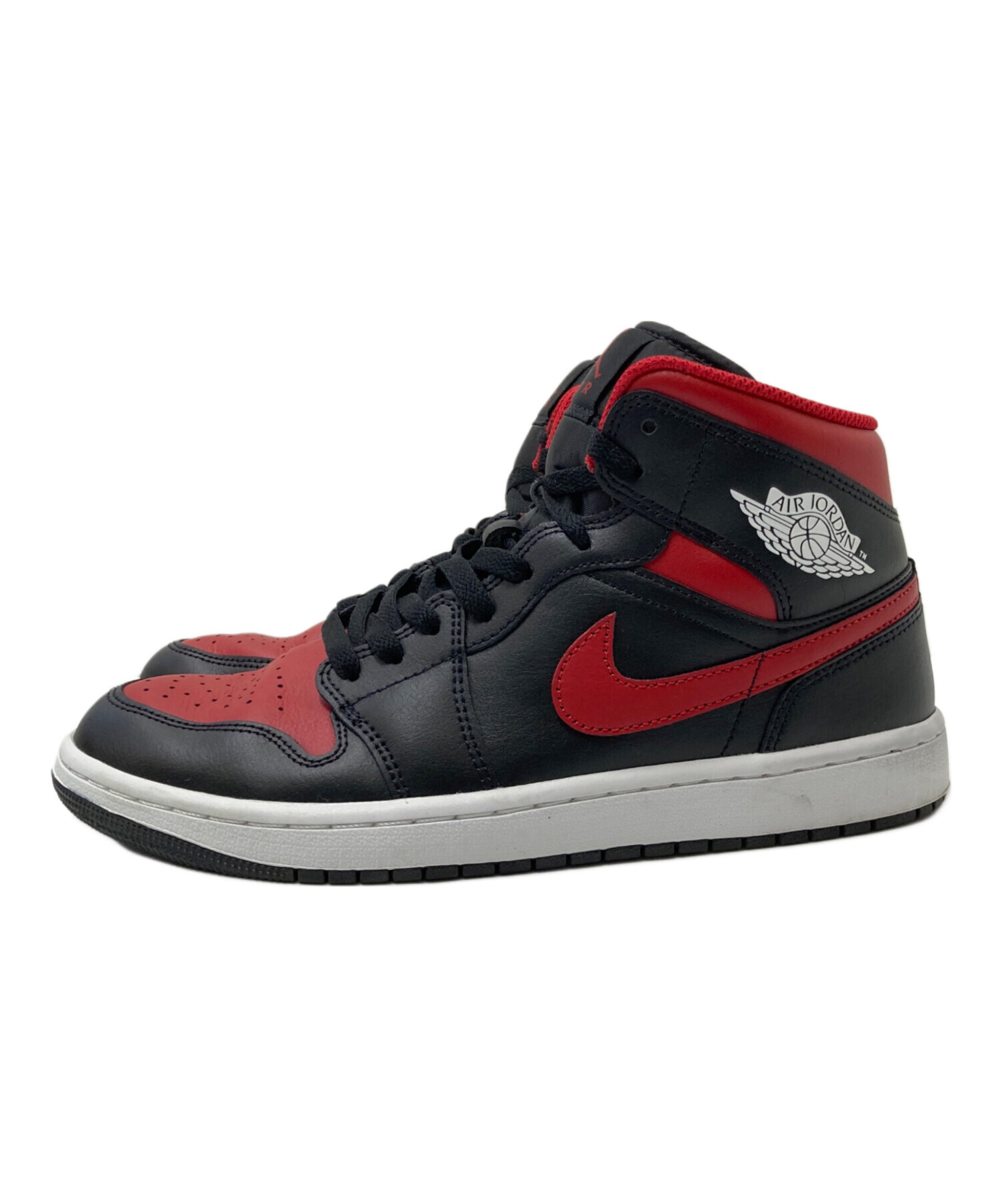 中古・古着通販】NIKE (ナイキ) AIR JORDAN 1 MID レッド×ブラック 