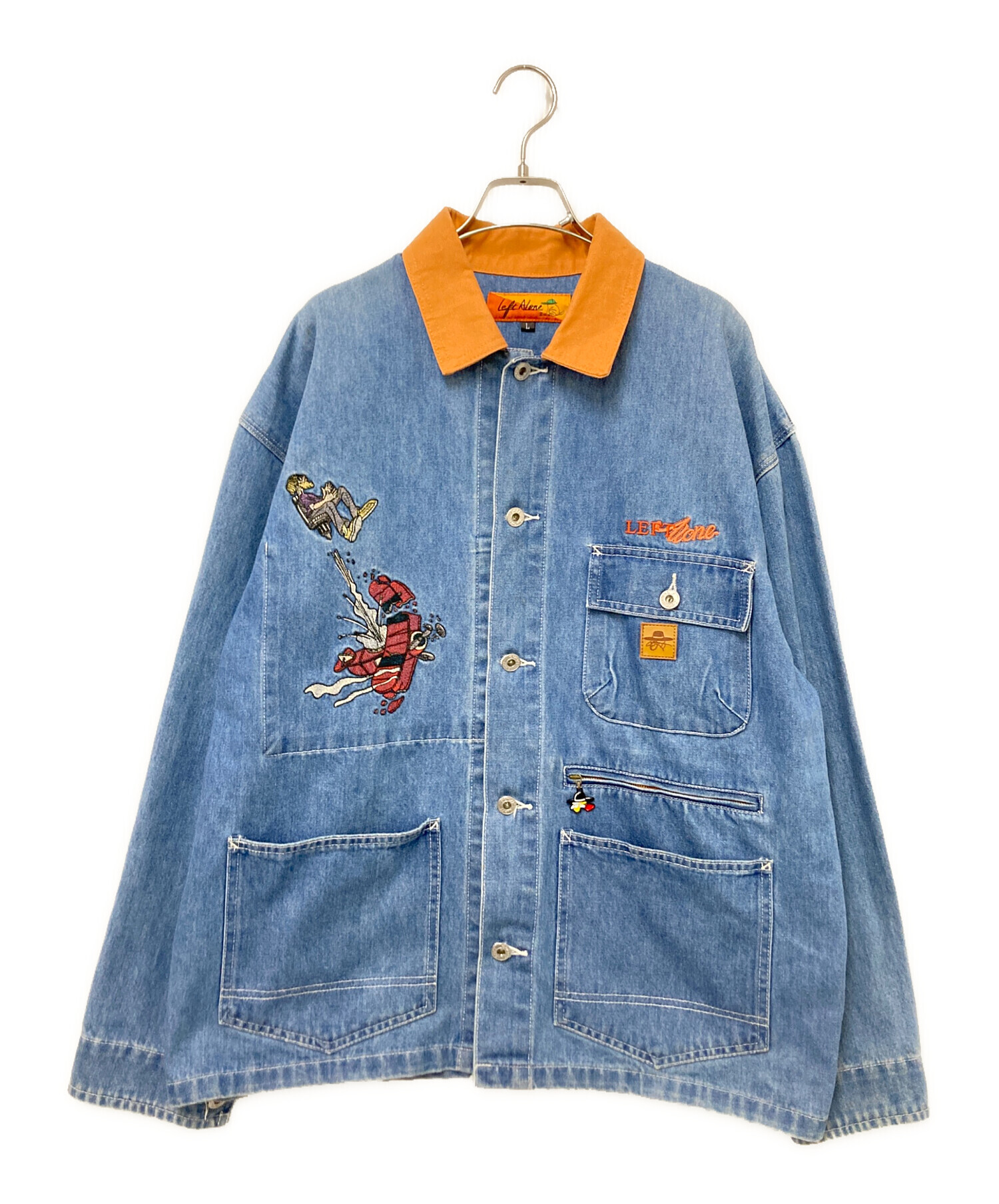中古・古着通販】Left Alone (レフトアローン) 刺繍デニムジャケット