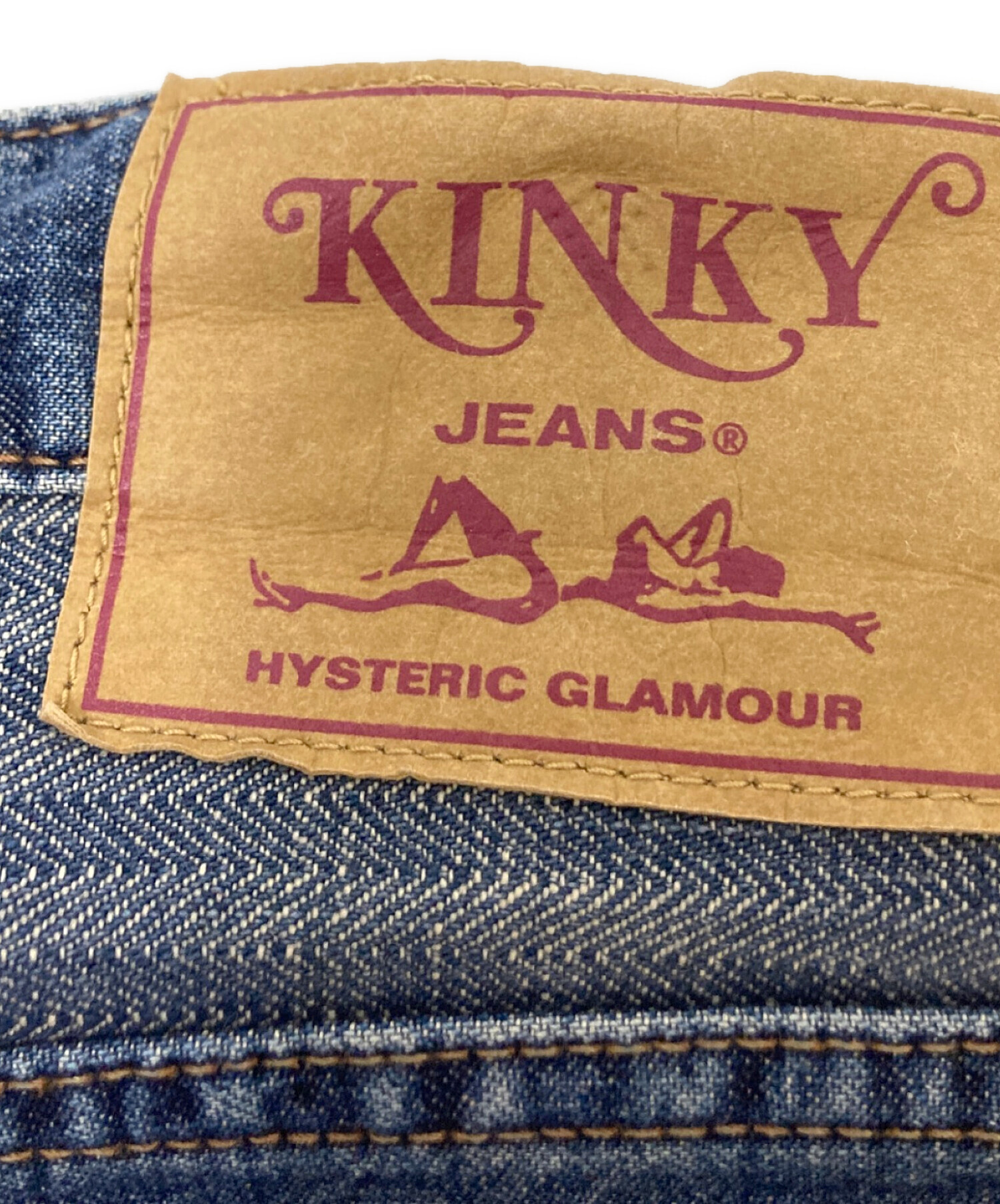 HYSTERIC GLAMOUR スクラッチ　フレアデニム　ツギハギ HYSTERIC GLAMOUR スクラッチフレアデニムパンツ ツギハギデニム