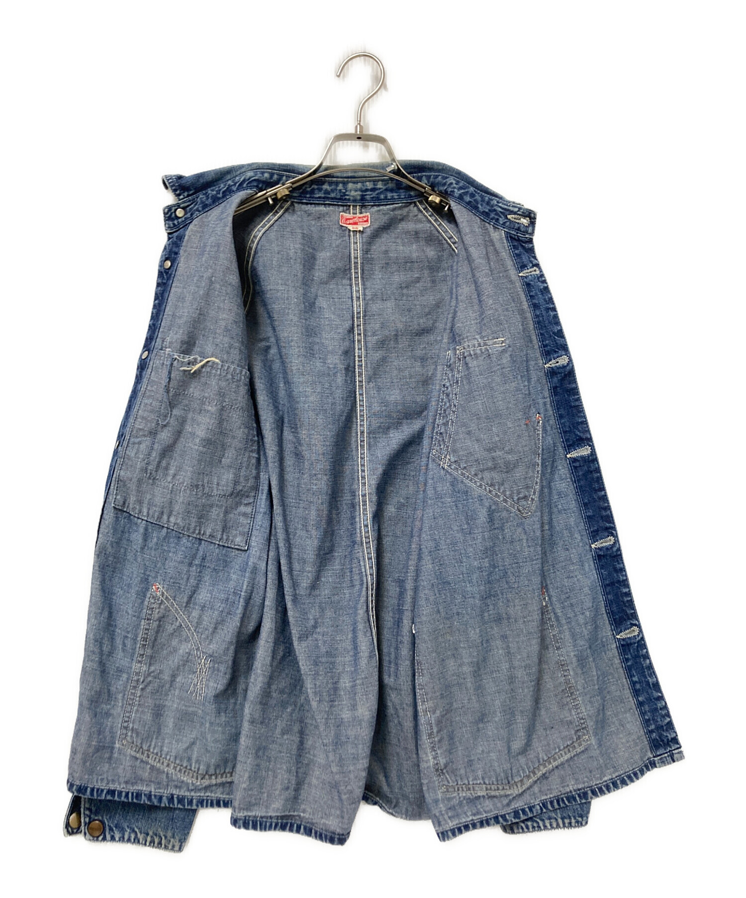 WAREHOUSE ウエアハウス　デニムカバーオール 36 中古・古着通販】WAREHOUSE (ウエアハウス) デニムカバーオール