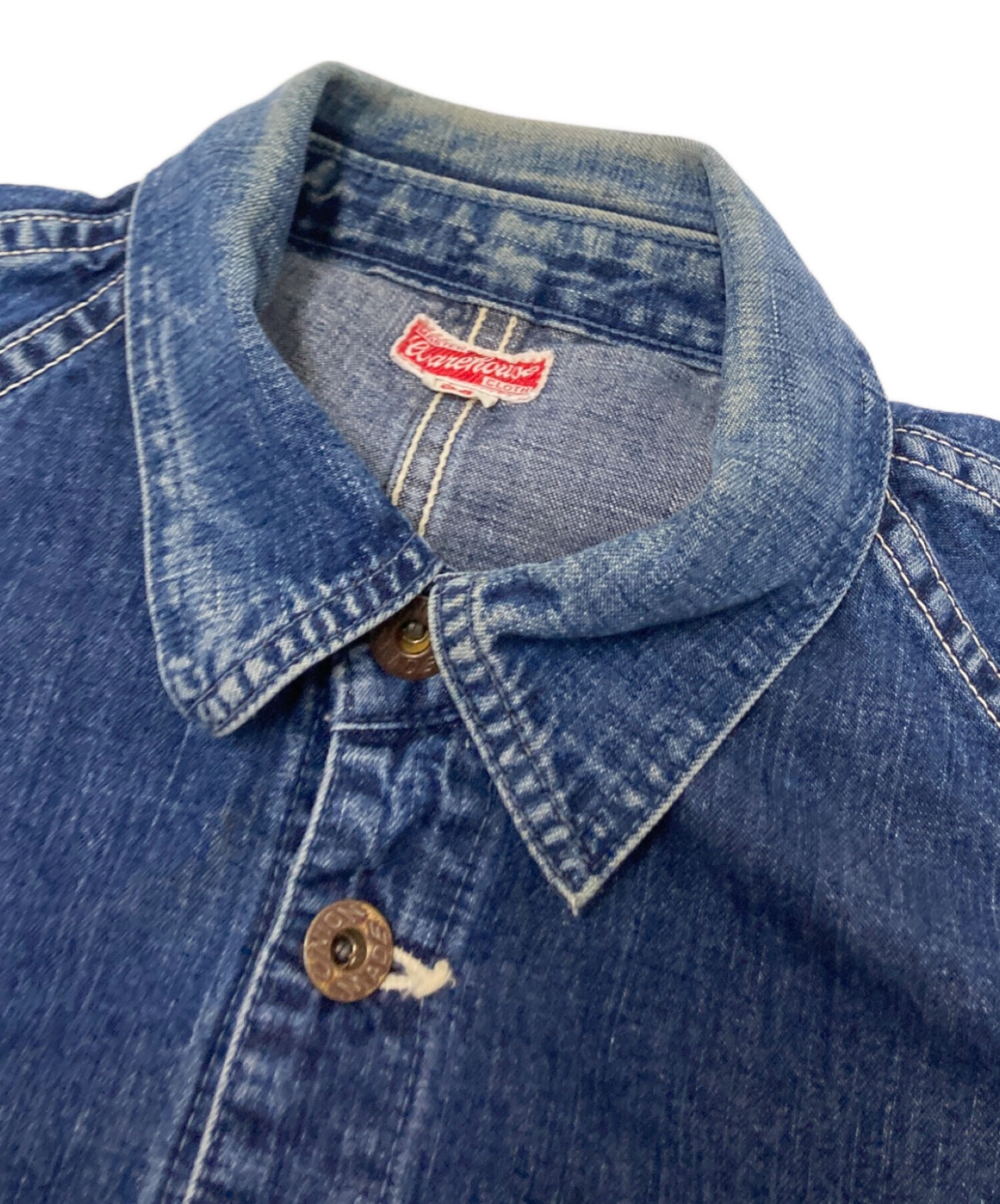 WAREHOUSE ウエアハウス　デニムカバーオール 36 中古・古着通販】WAREHOUSE (ウエアハウス) デニムカバーオール