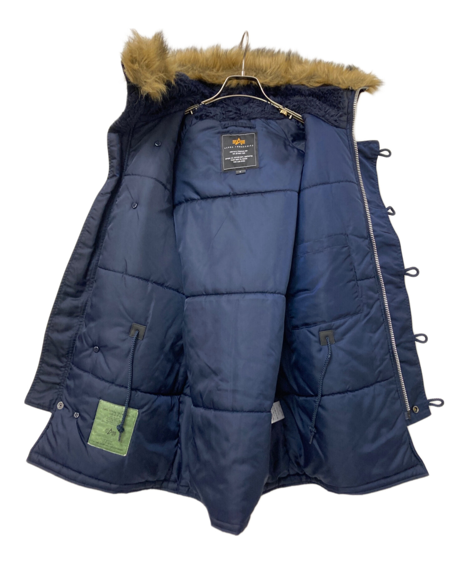 X-LARGE ×ALPHAネイビーN-3Bフライトジャケット 中古・古着通販】ALPHA (アルファ) N-3Bフライトジャケット ネイビー