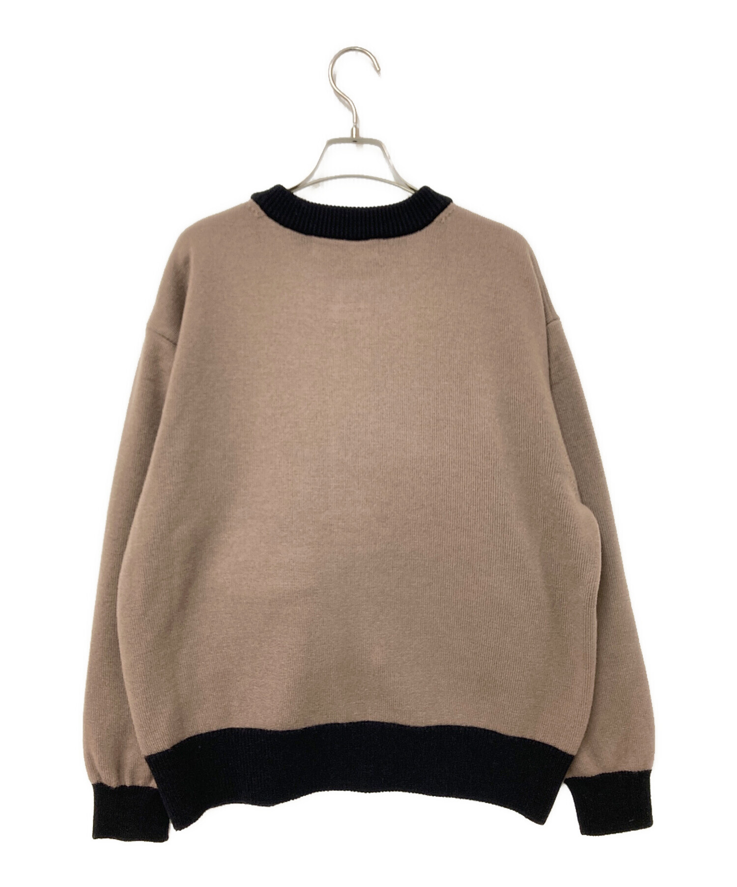 中古・古着通販】CULLNI (クルニ) クルーネックカーディガン ベージュ