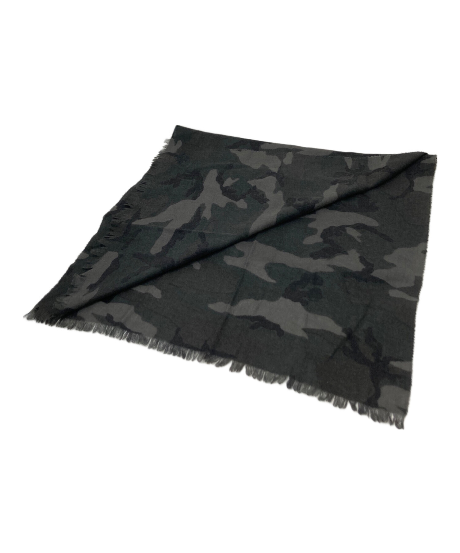 中古・古着通販】COACH (コーチ) カモフラウールストール グレー