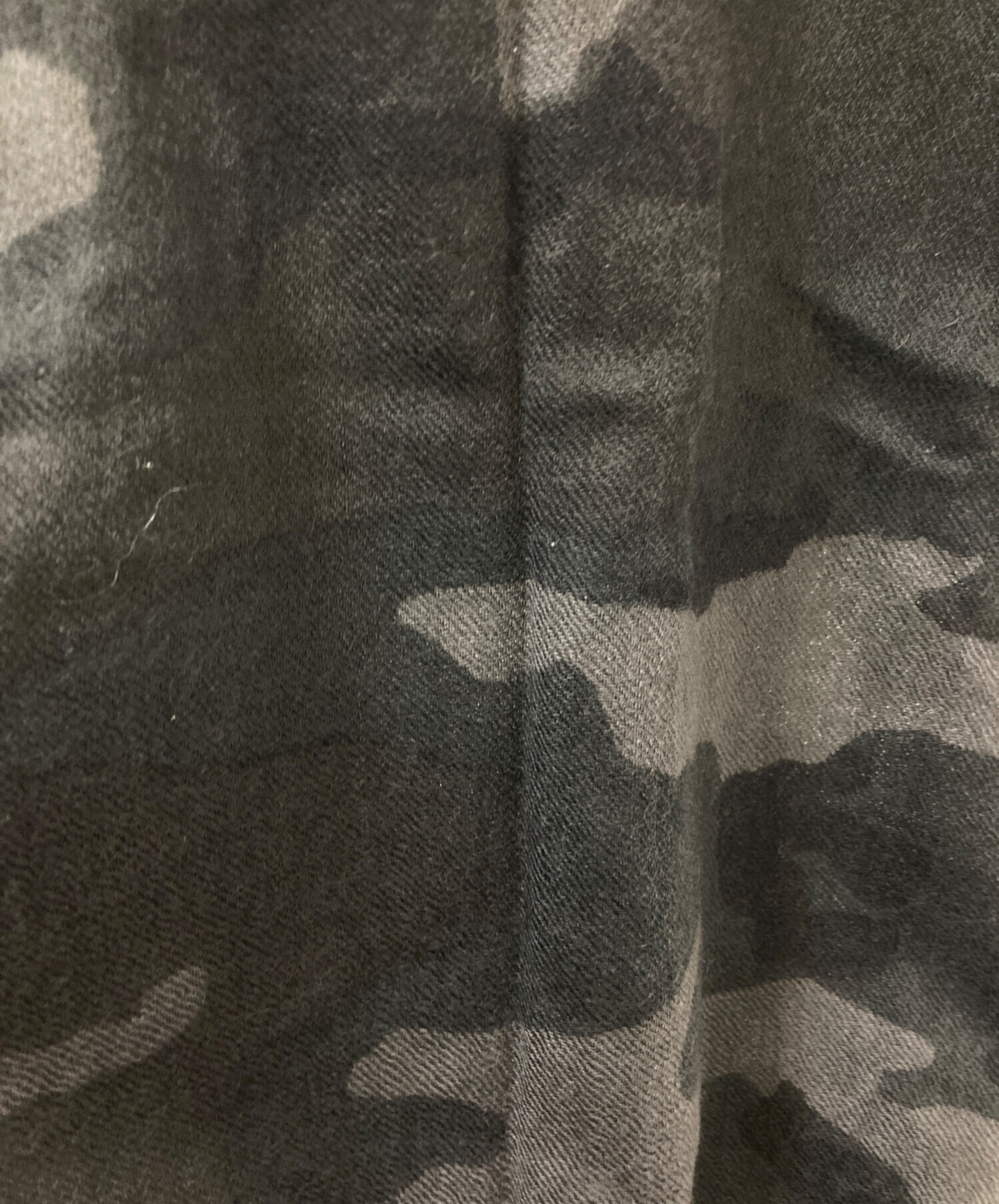 中古・古着通販】COACH (コーチ) カモフラウールストール グレー