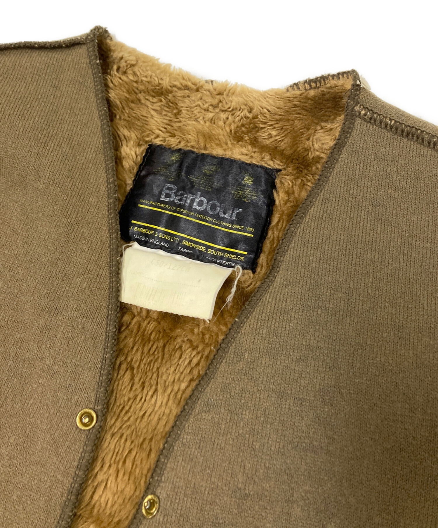 中古・古着通販】Barbour (バブアー) ライナーボアベスト ブラウン