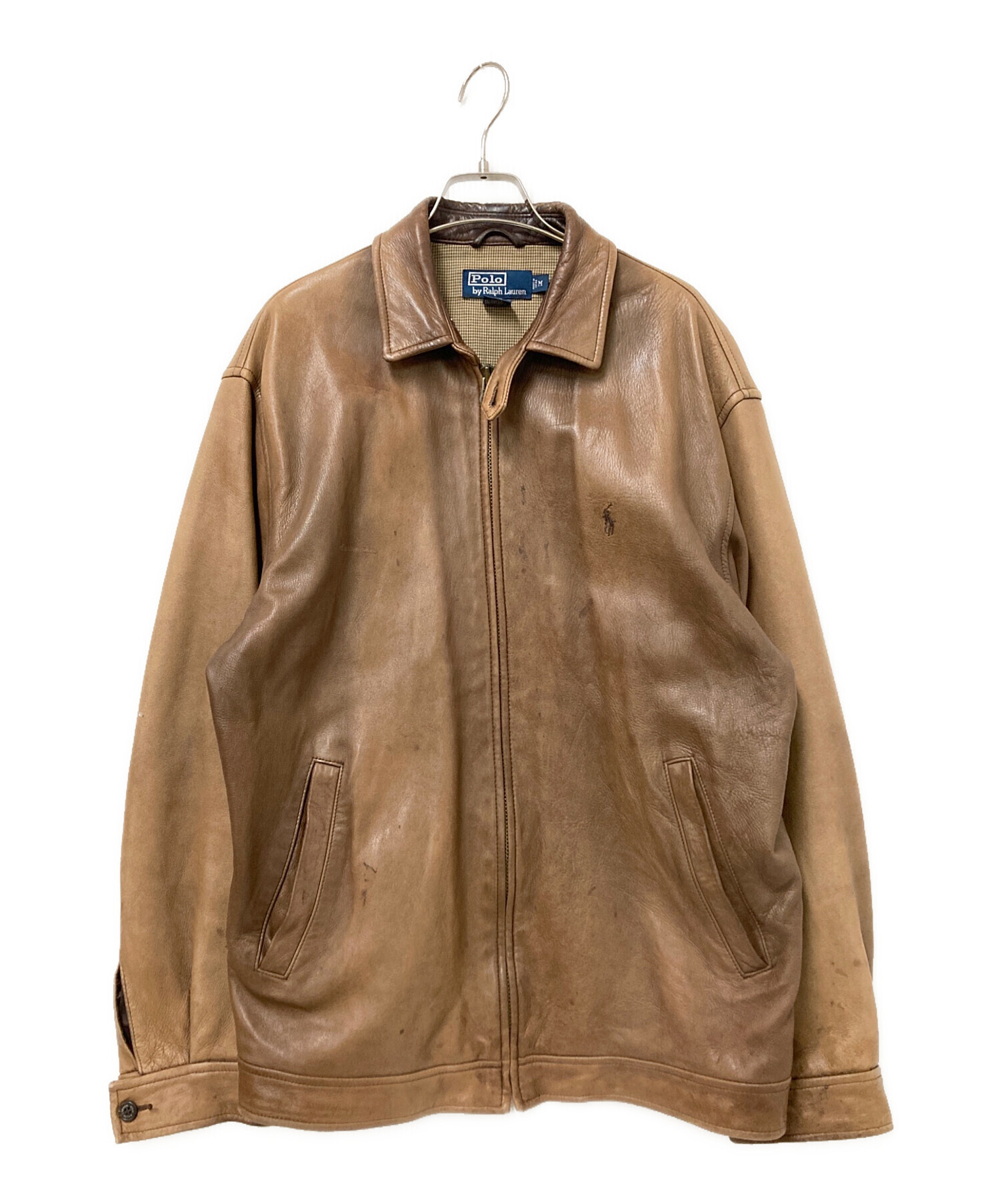 中古・古着通販】POLO RALPH LAUREN (ポロ・ラルフローレン) 90sレザー