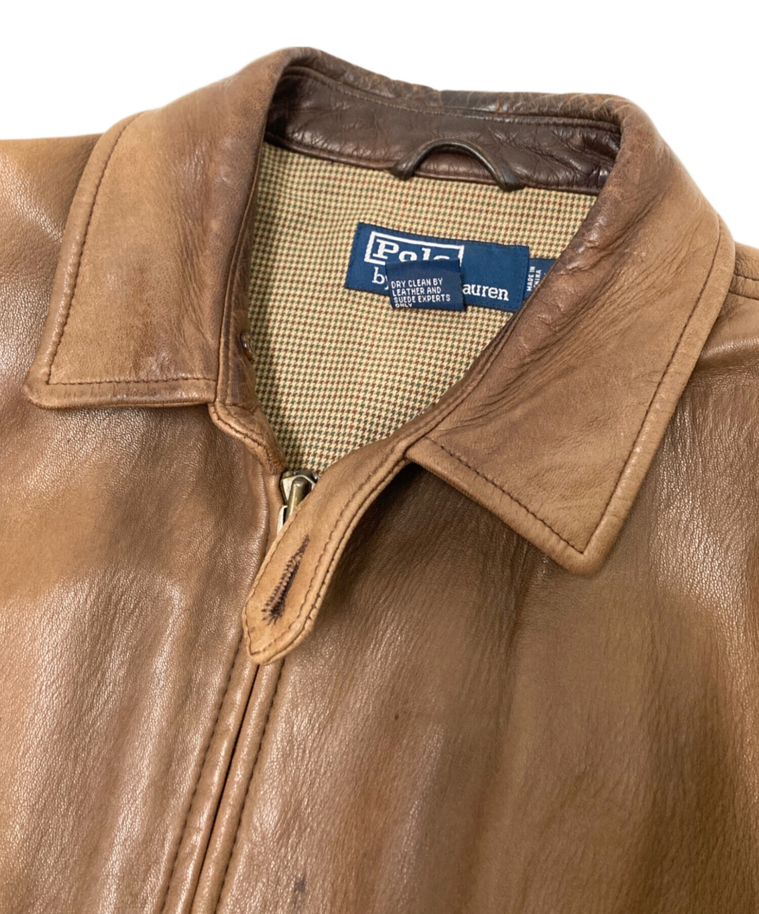 中古・古着通販】POLO RALPH LAUREN (ポロ・ラルフローレン) 90sレザー