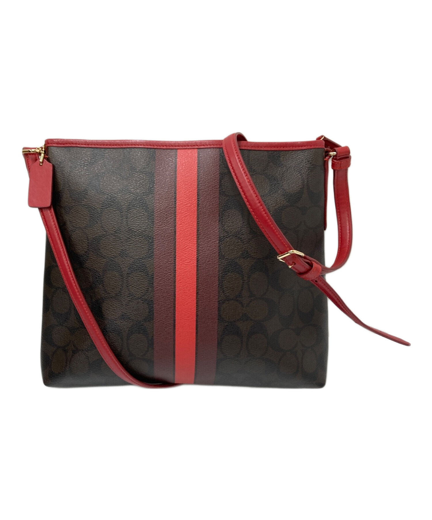 中古・古着通販】COACH (コーチ) ショルダーバッグ ブラウン 中古・古着通販】COACH (コーチ) ショルダーバッグ ブラウン