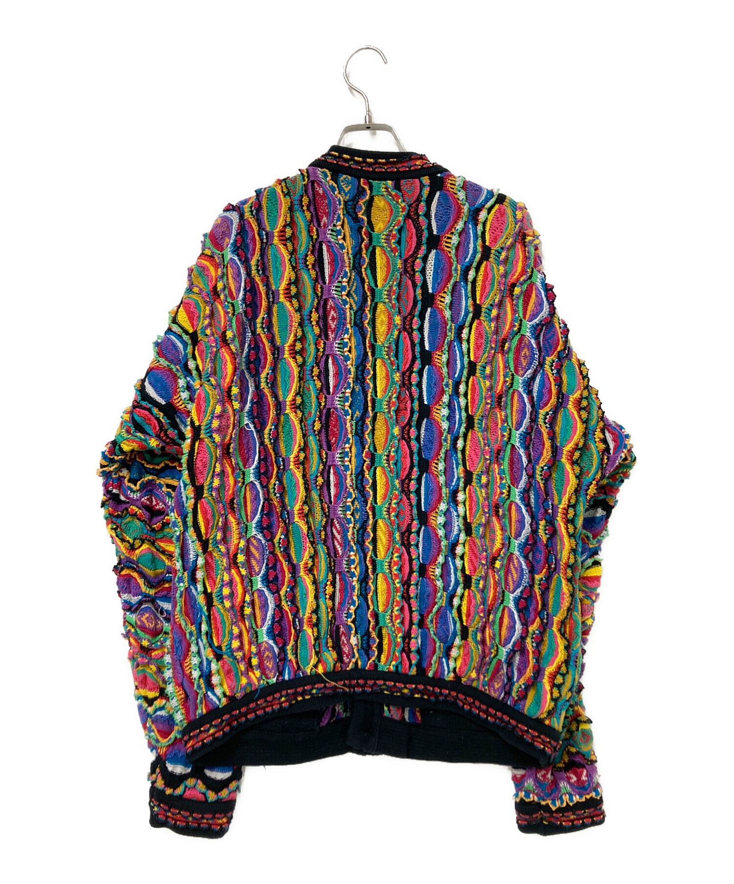 COOGI カーディガン 希少XL マルチカラー 中古・古着通販】Coogi (クージー) 3Dニットカーディガン マルチカラー