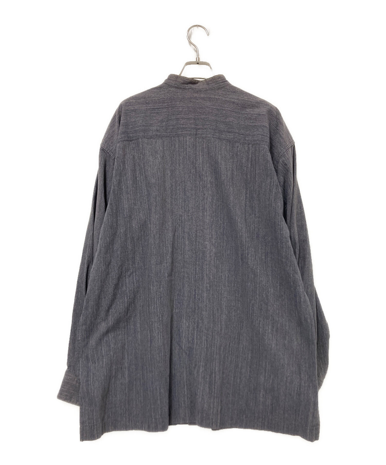 中古・古着通販】ISSEY MIYAKE (イッセイミヤケ) ノーカラーシャツ