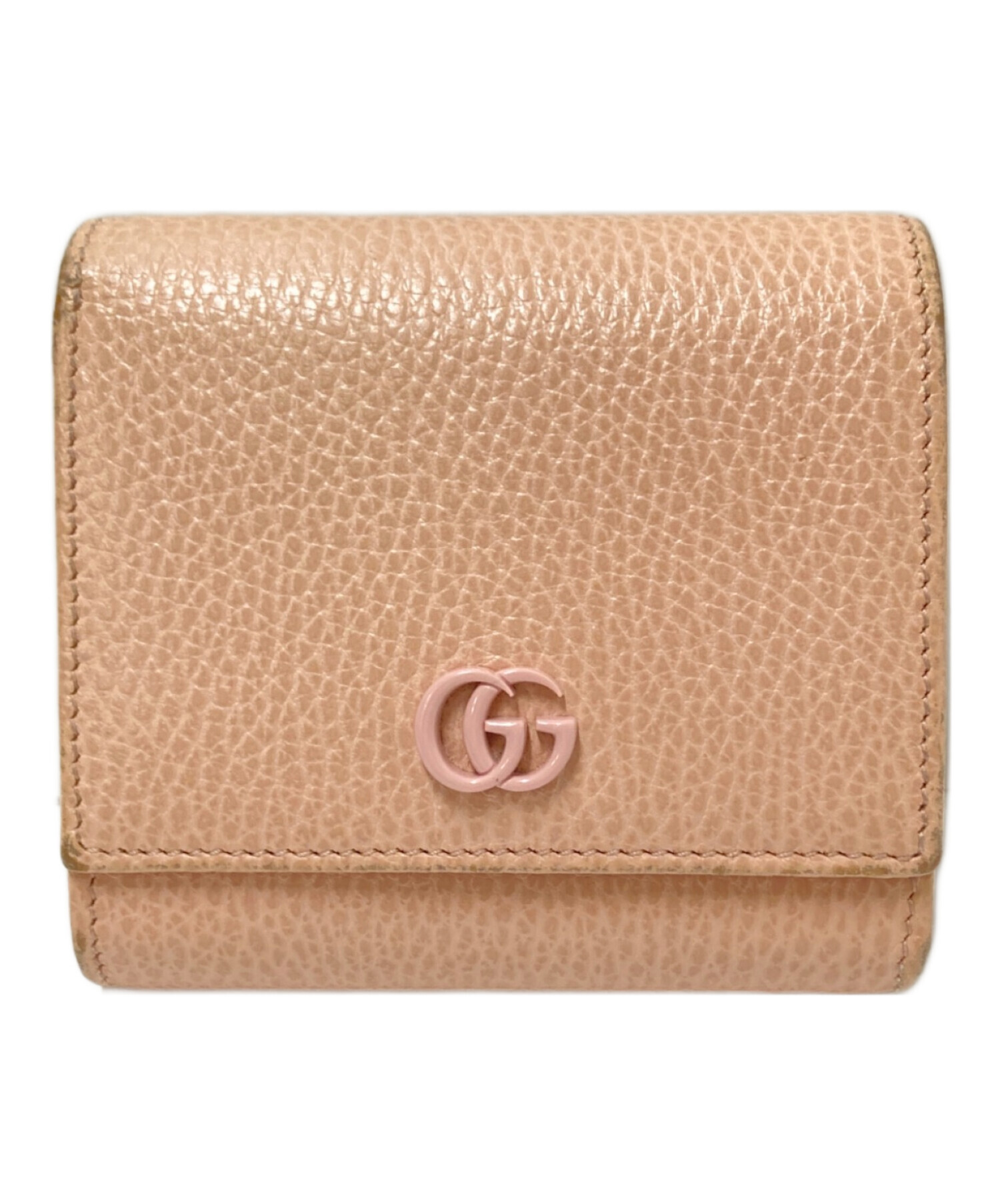 GUCCI グッチ 財布・ケース レディース 【古着】【中古】 中古・古着通販】GUCCI (グッチ) ダブルGミディアムウォレット ピンク