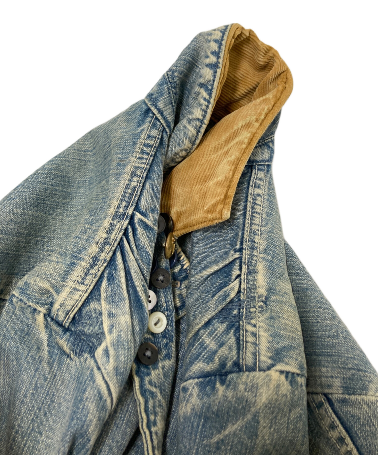 中古・古着通販】KAPITAL (キャピタル) ダメージ加工デザインデニム