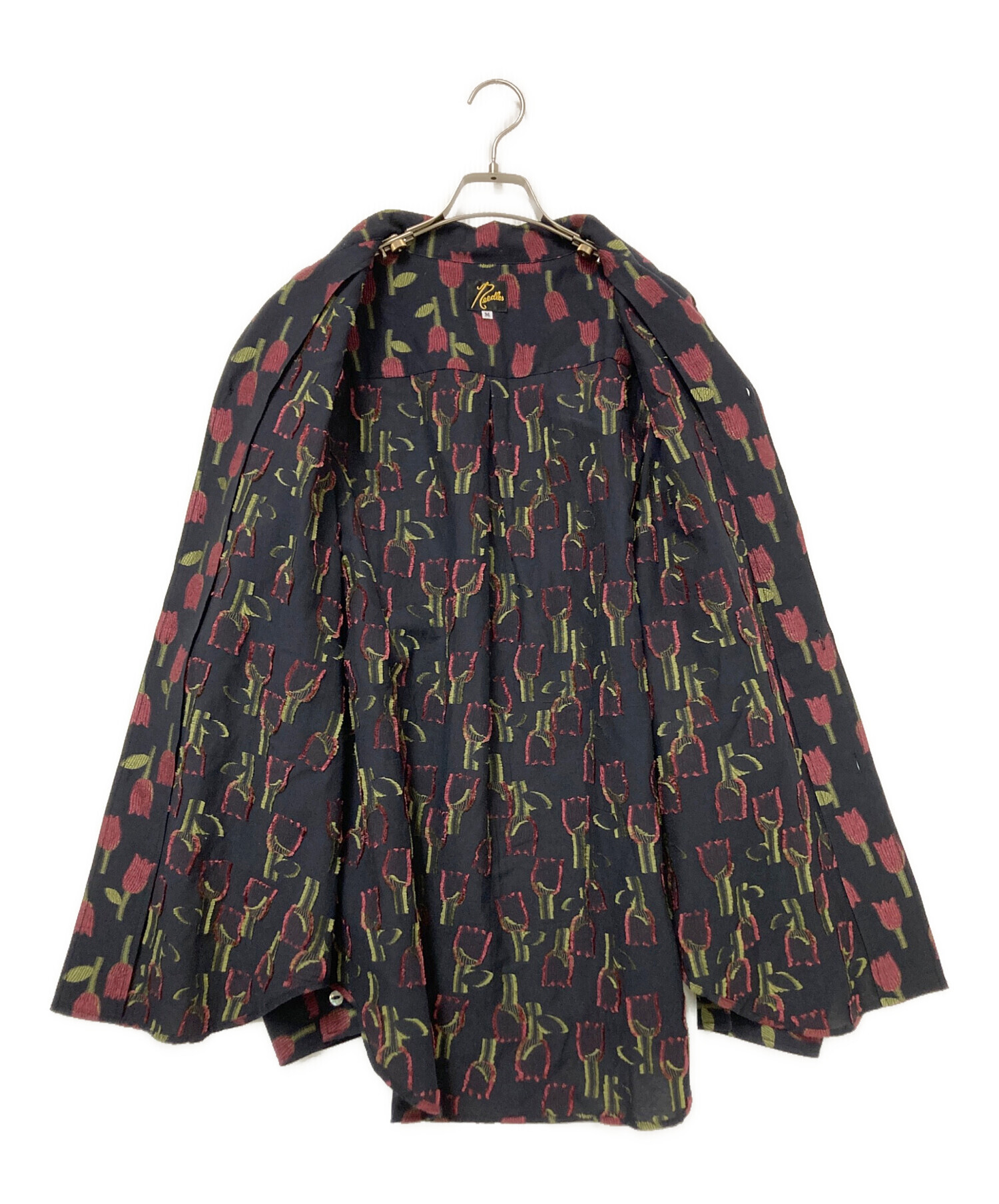 中古・古着通販】Needles (ニードルズ) Italian Collar Shirt - R/W 中古・古着通販】Needles (ニードルズ) Italian Collar Shirt - R/W