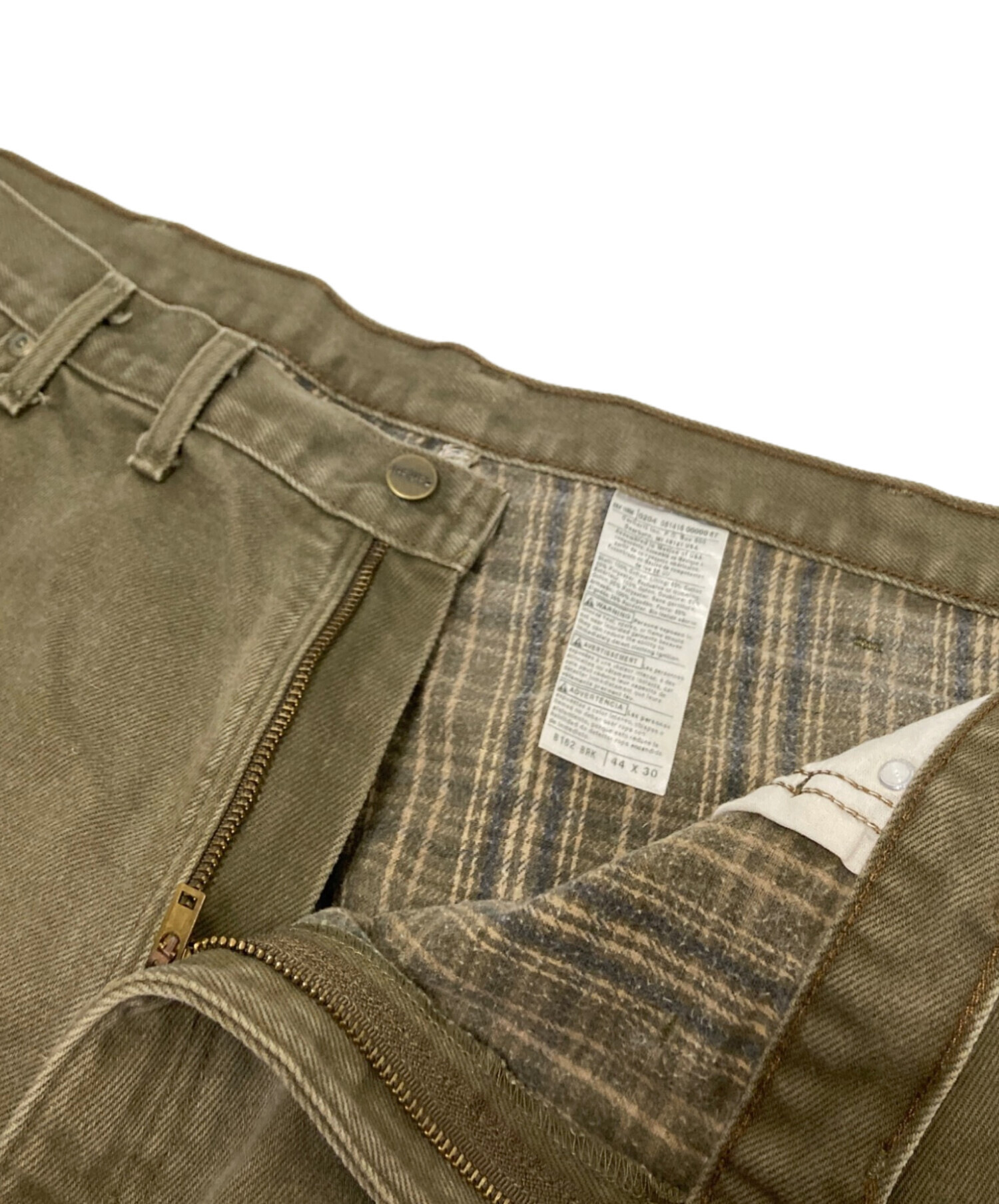 中古・古着通販】CarHartt (カーハート) 裏地フランネルデニムパンツ 