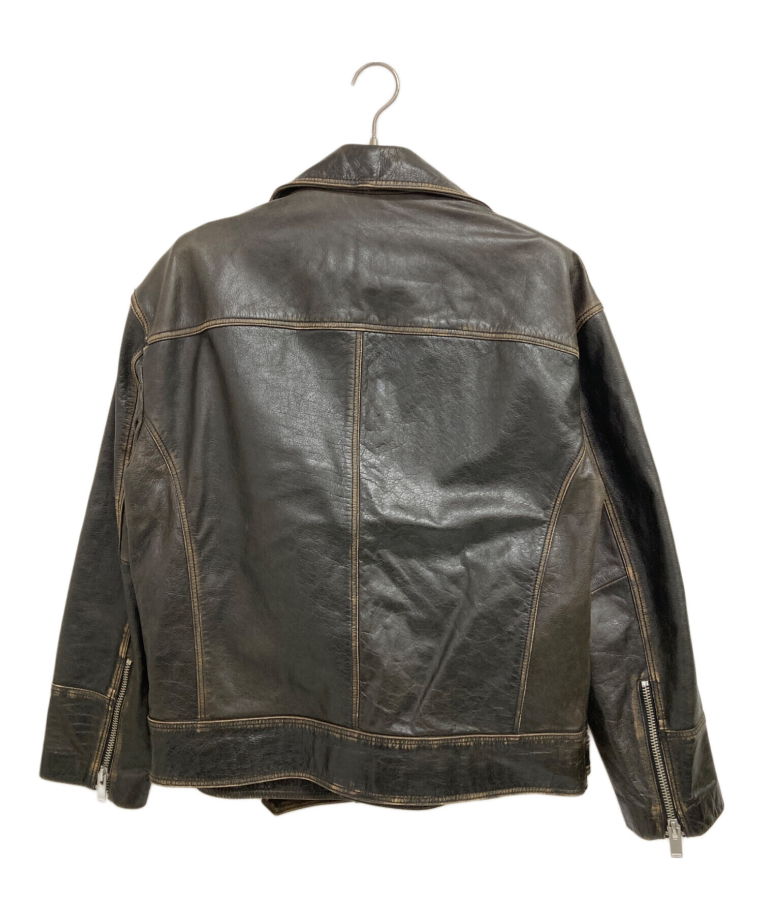 中古・古着通販】ZARA (ザラ) カウレザーライダースジャケット