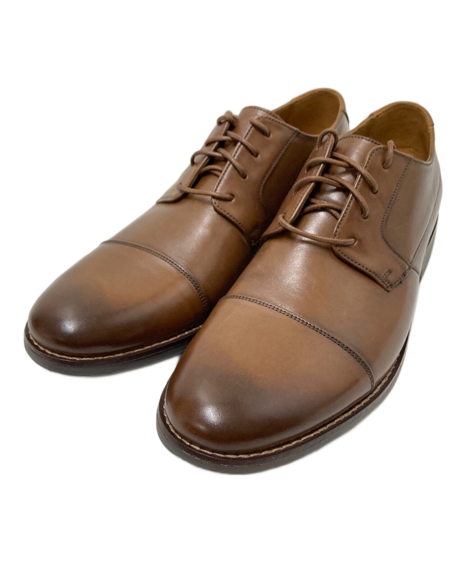 Clarks Collection ブラウン ビジネスシューズ US 9M 中古・古着通販】CLARKS (クラークス) プレーントゥ ビジネスシューズ