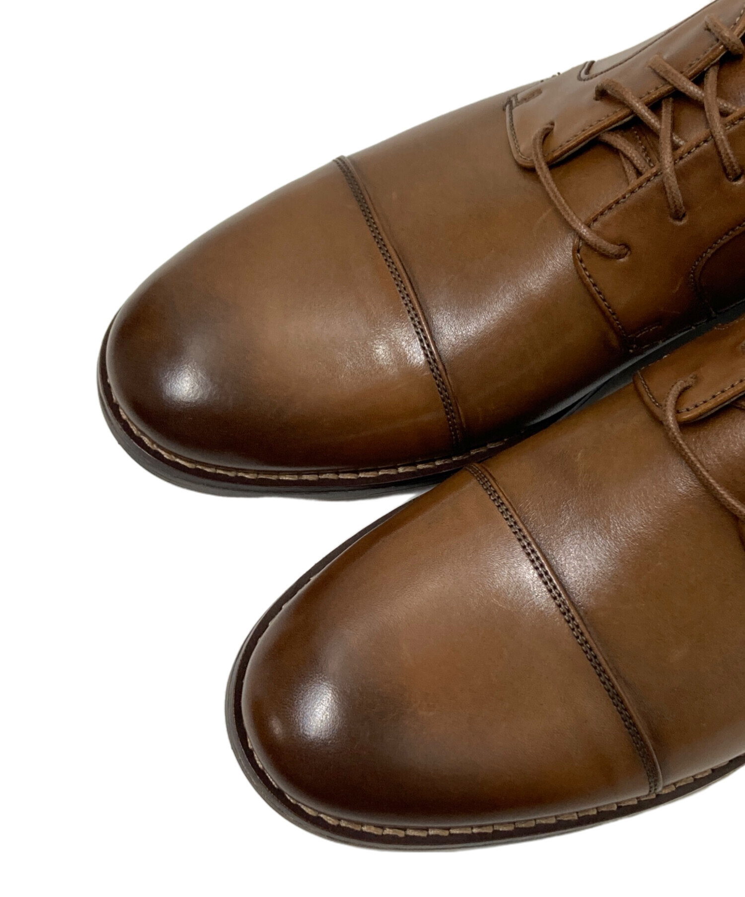 Clarks Collection ブラウン ビジネスシューズ US 9M 中古・古着通販】CLARKS (クラークス) プレーントゥ ビジネスシューズ