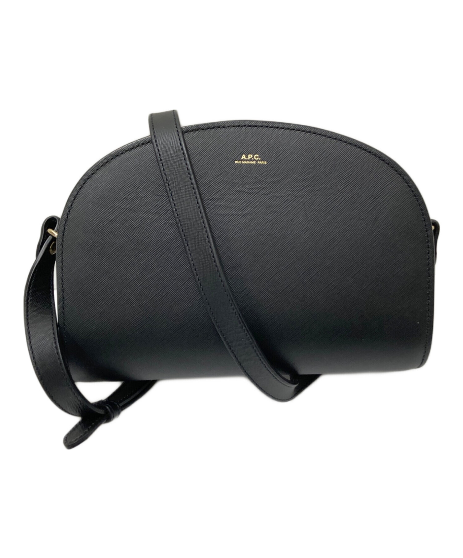 中古・古着通販】A.P.C. (アーペーセー) ハーフムーンショルダーバッグ 