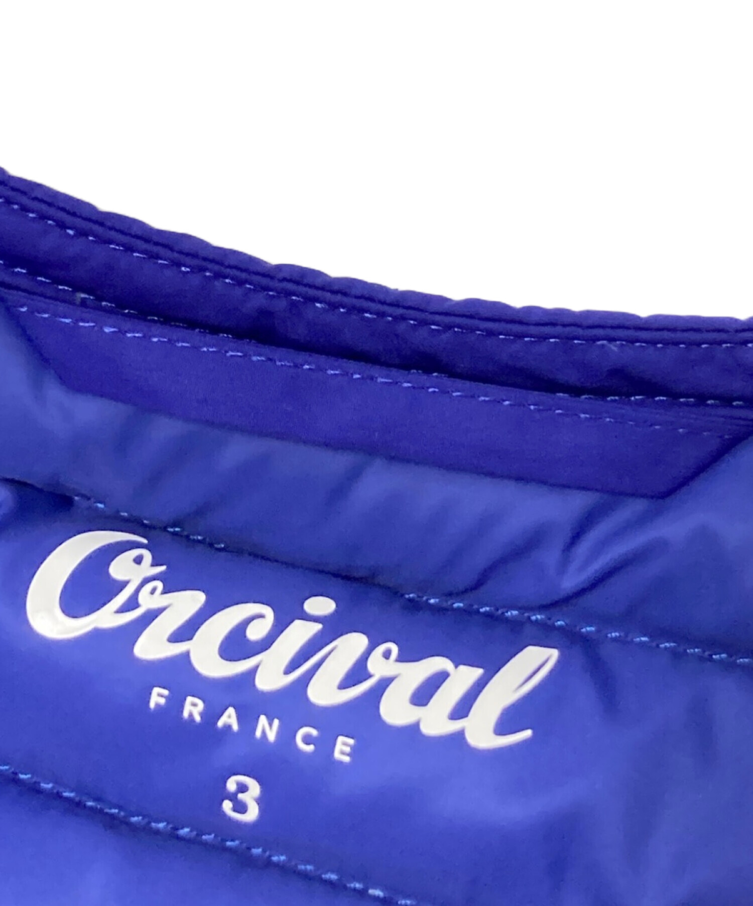 中古・古着通販】ORCIVAL (オーシバル) ノーカラーダウンジャケット 