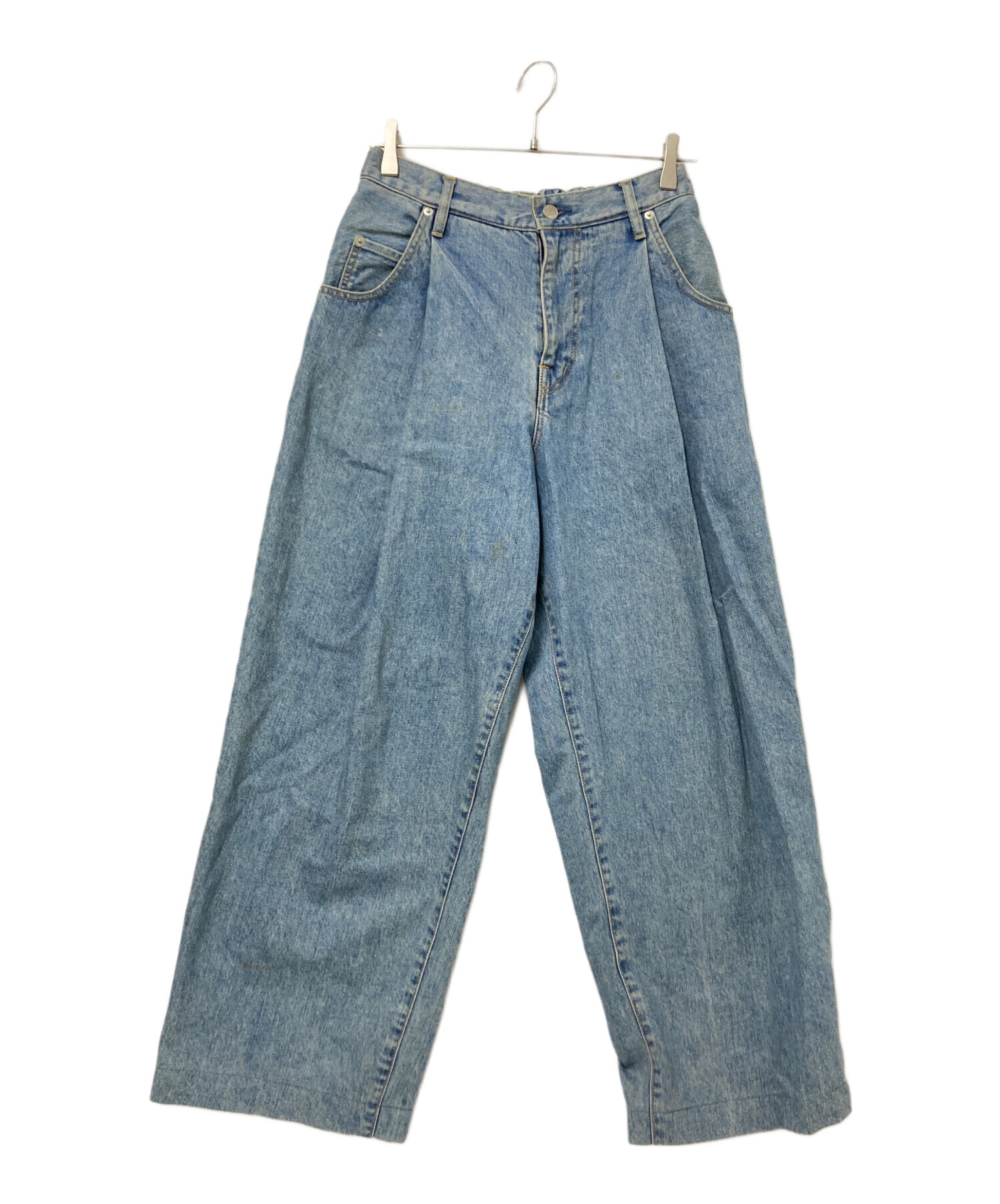 イ*ミ様 NEON SIGN Wide Denim Slacks サイズ44 中古・古着通販】NEON SIGN (ネオンサイン) Wide denim slacks