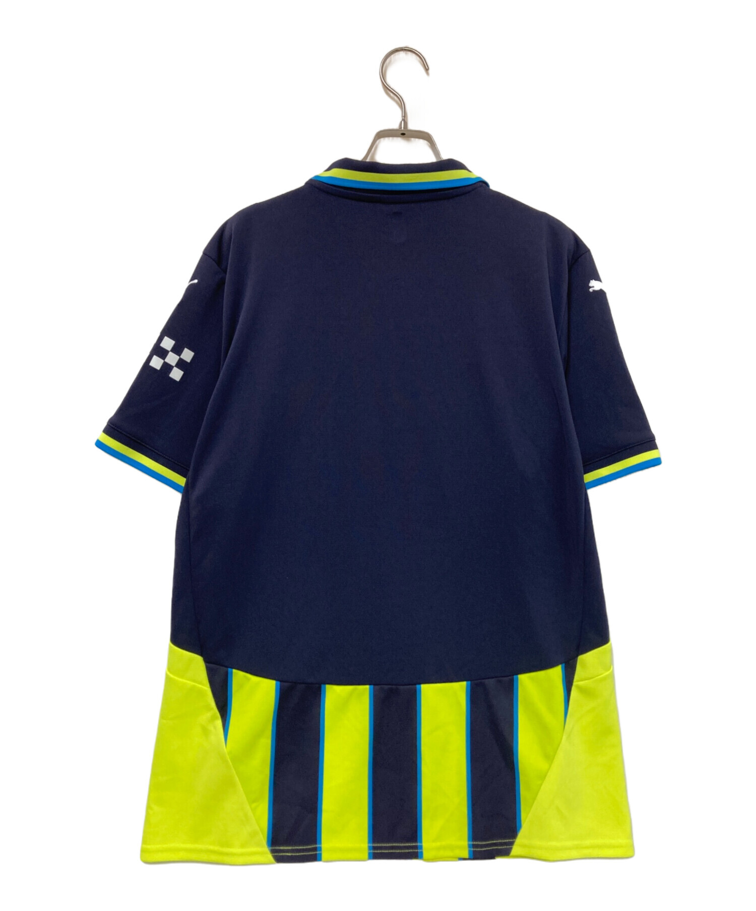 中古・古着通販】PUMA (プーマ) ゲームシャツ イエロー×ネイビー