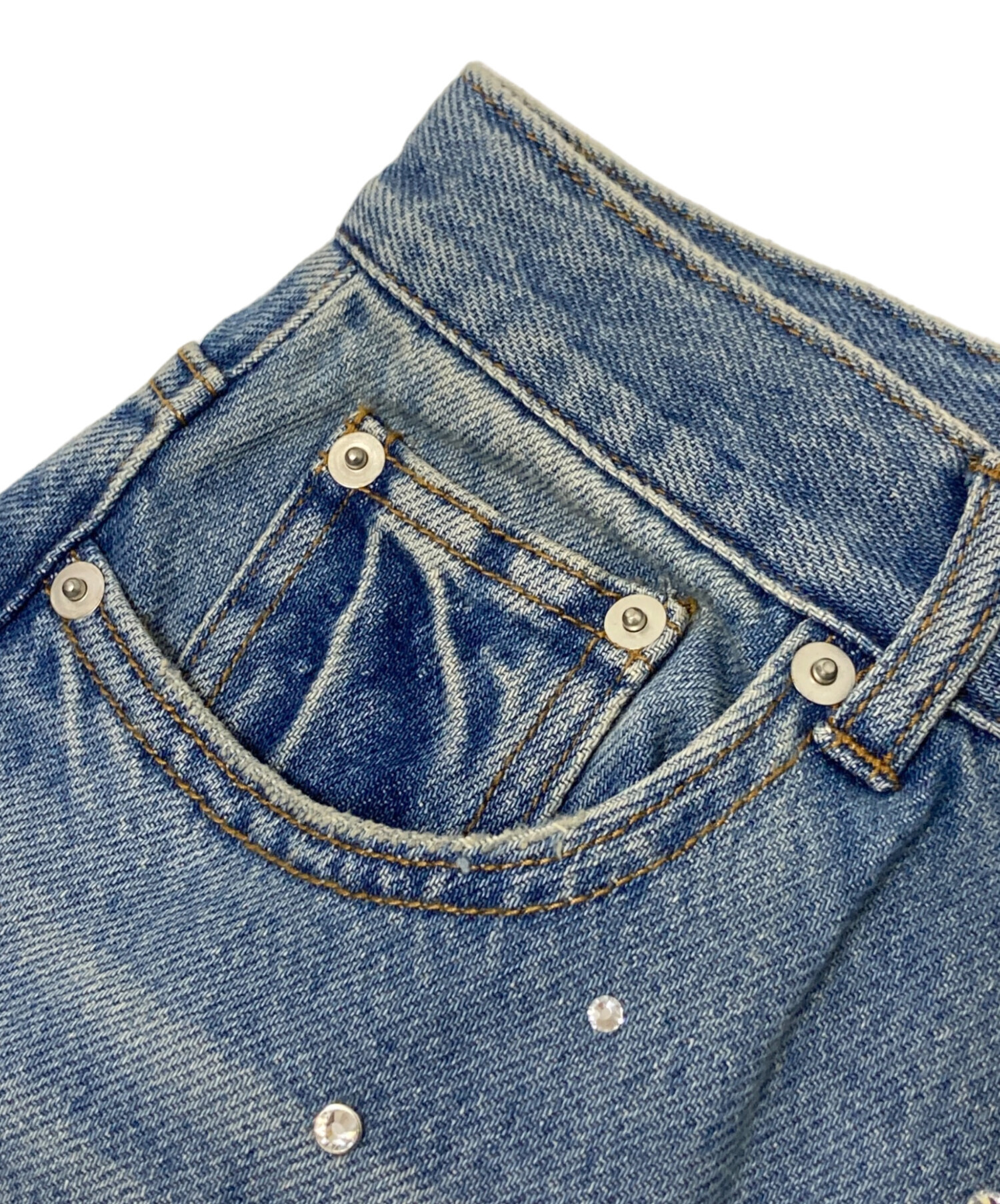 中古・古着通販】Ameri (アメリ) UND BIJOU STRAIGHT DENIM PANT