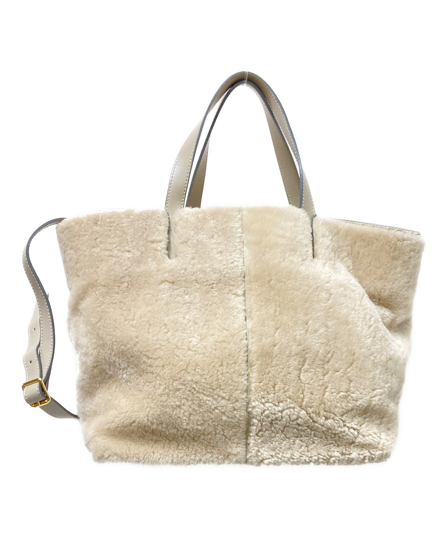 ANITA BILARDI 本ムートン ショルダー 数回使用 イタリア製 新品 